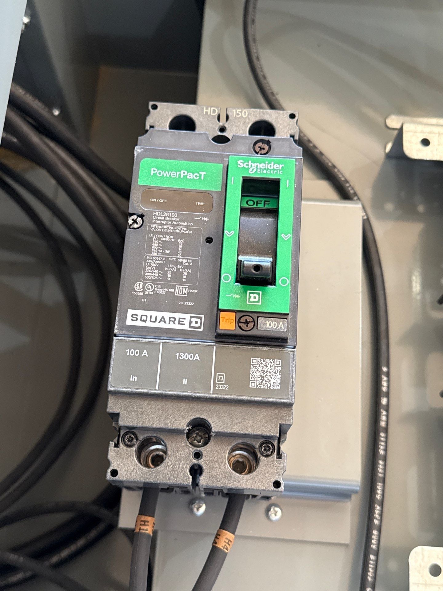 SQD MPZB25S40F Power Zone Panel Transformer 25kVA 1PH 480V 120/240V 3R Encl New