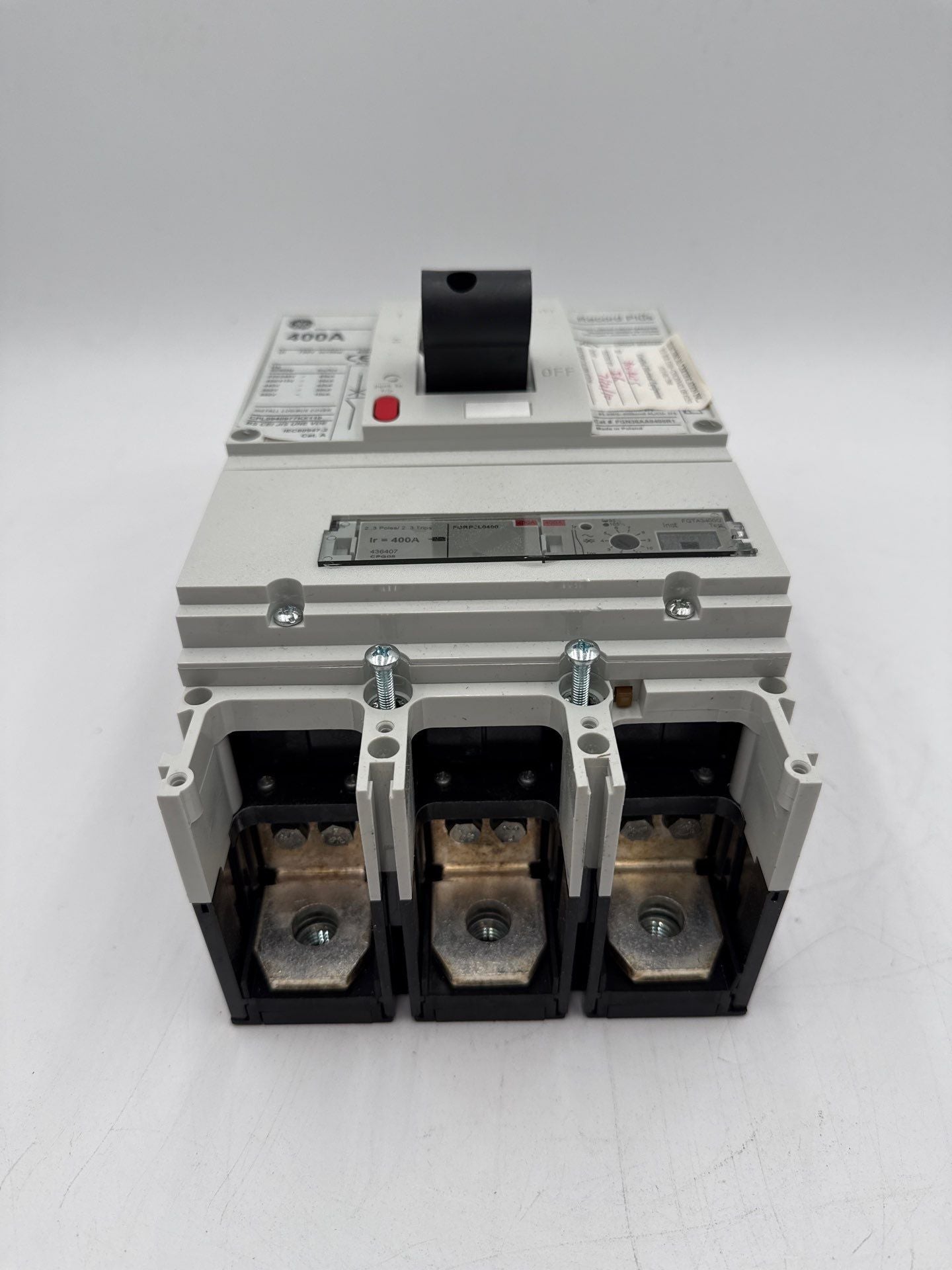 GE FGN36DB400 Circuit Breaker 400A 3P 600V 3PH FGRP3L0400 Trip 400 Amp Used
