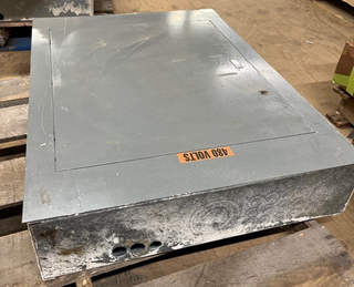 Square D HCN 225 Amp 3 Phase 4 Wire 480/600 volt I-Line MLO Panelboard P266 Used