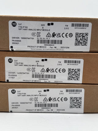 Allen Bradley 1756-IF16H 16PT Hart Analog Input Module CONTROLLOGIX RACK MOUNTABLE New