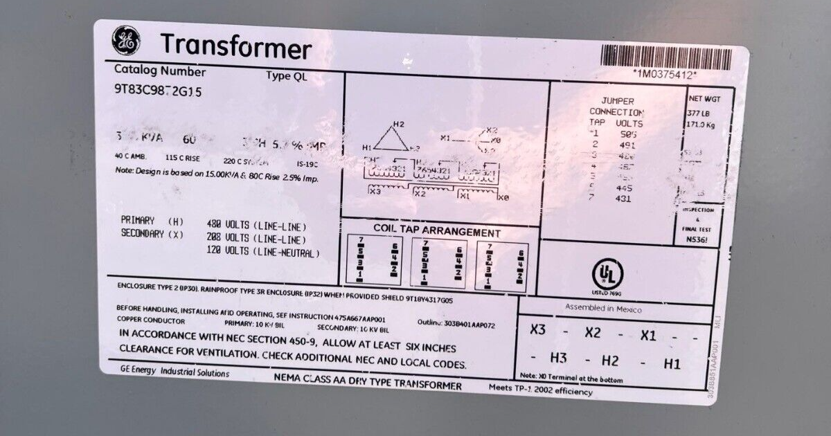 GE 9T83C9872G15 Used