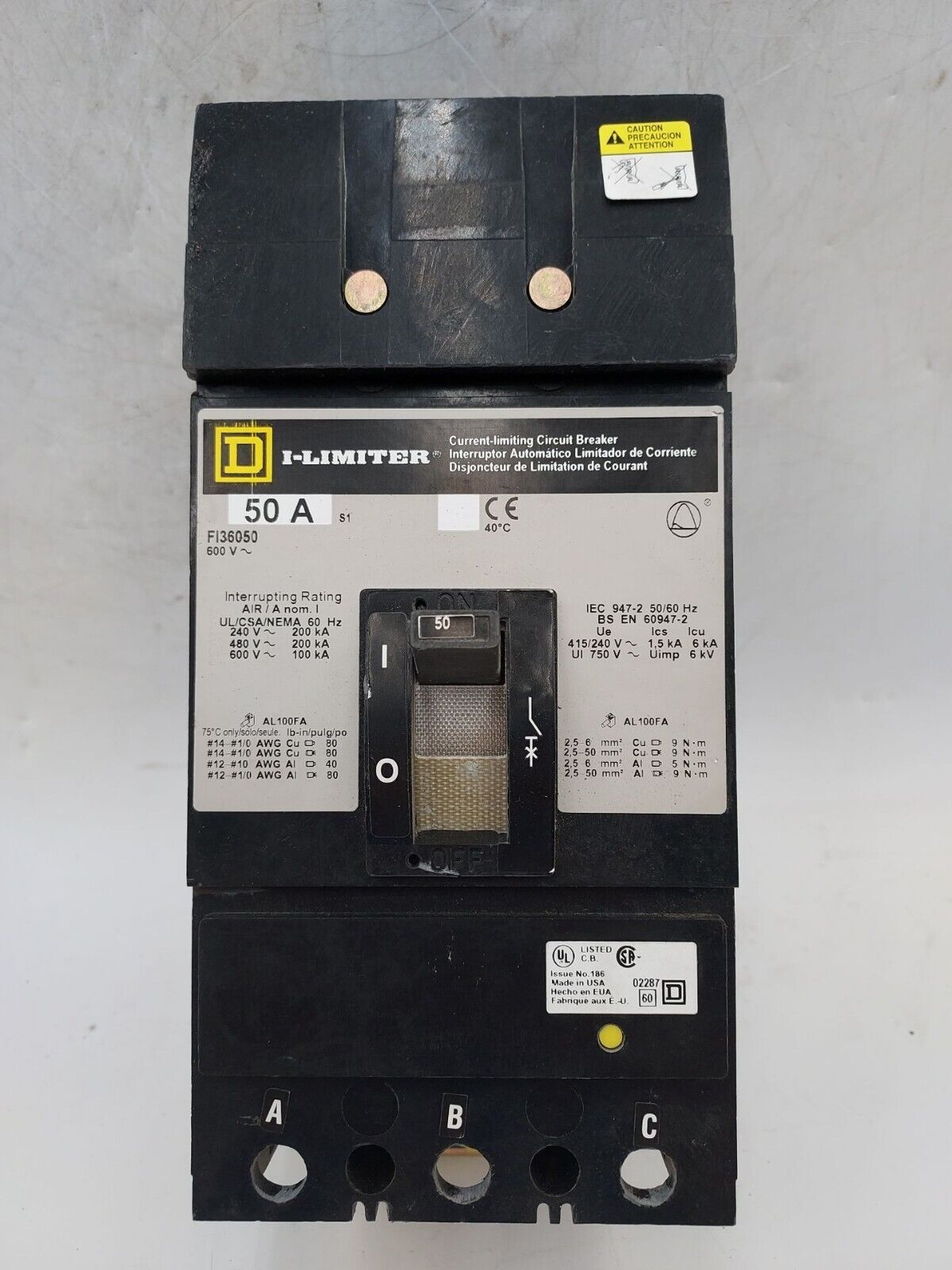 Square D FI36050 Used