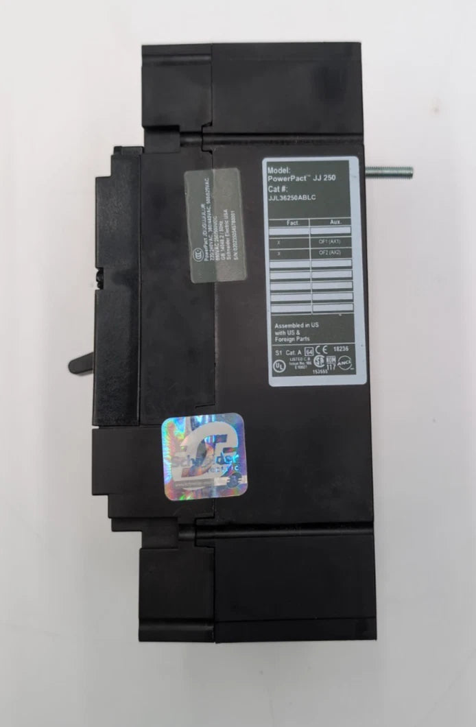 Square D JJ250 Circuit Breaker 250A 3P 600V JJ36250ABLC NEW Never Energized New