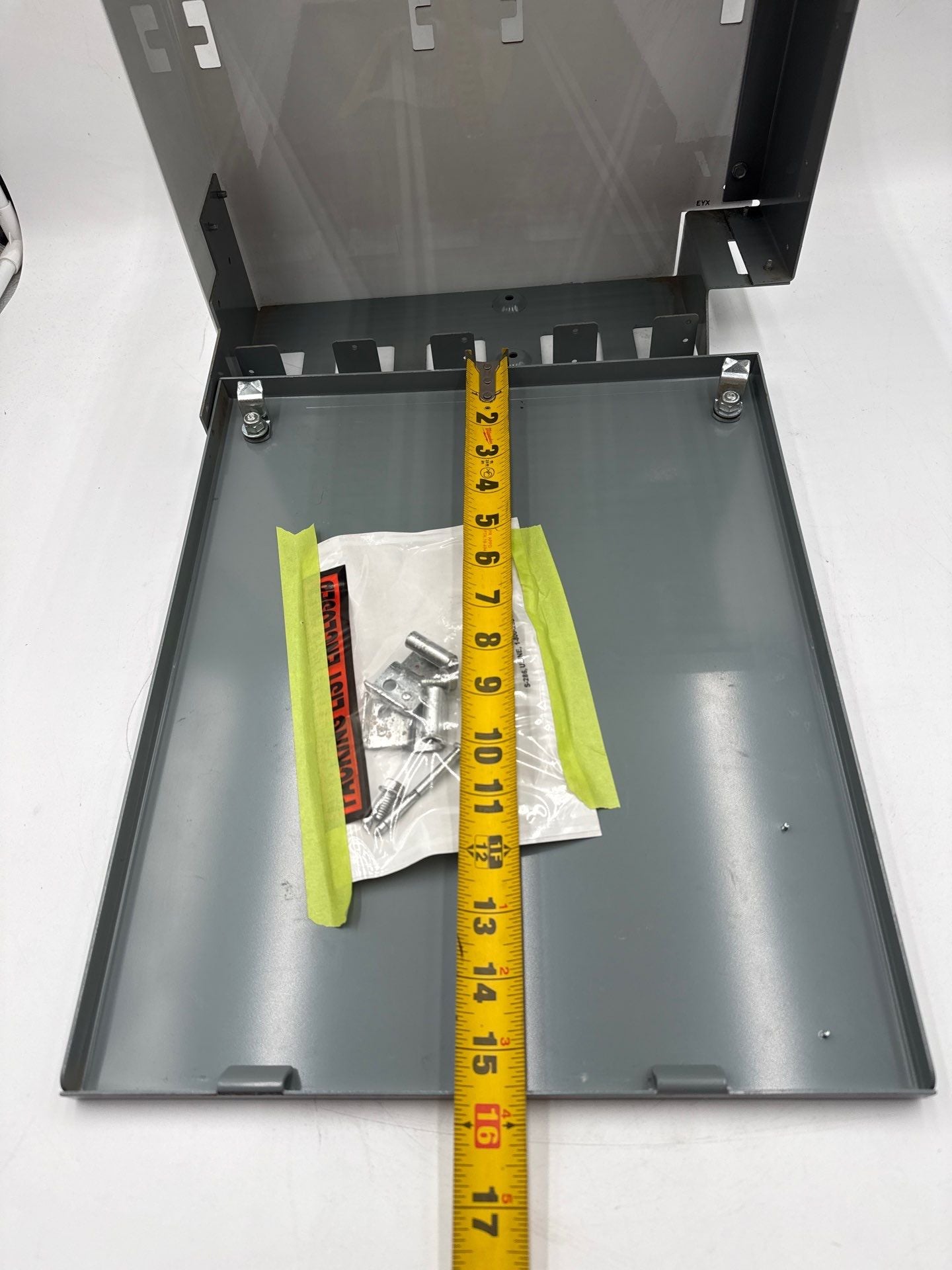 Allen Bradley 2100 12in MCC Bucket Blank Shelf Empty Unit Insert with Door Used