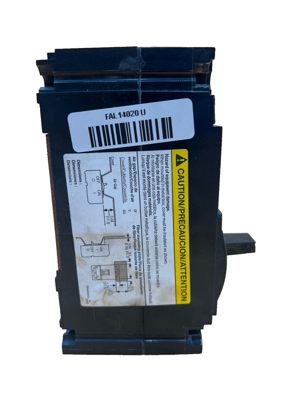 Square D FAL14020 Used