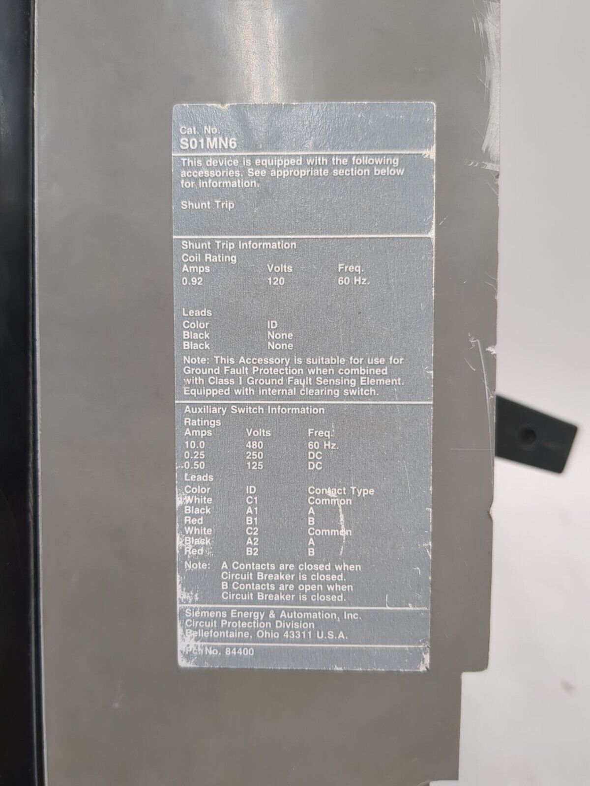 Siemens MD63F800 Used