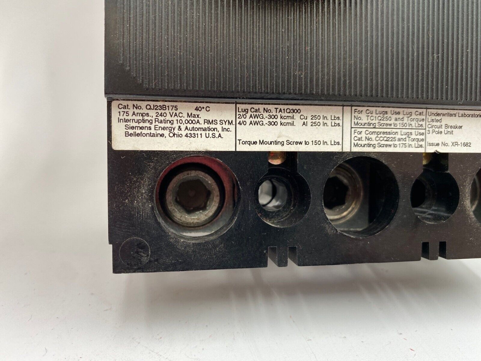 Siemens QJ23B175 Used