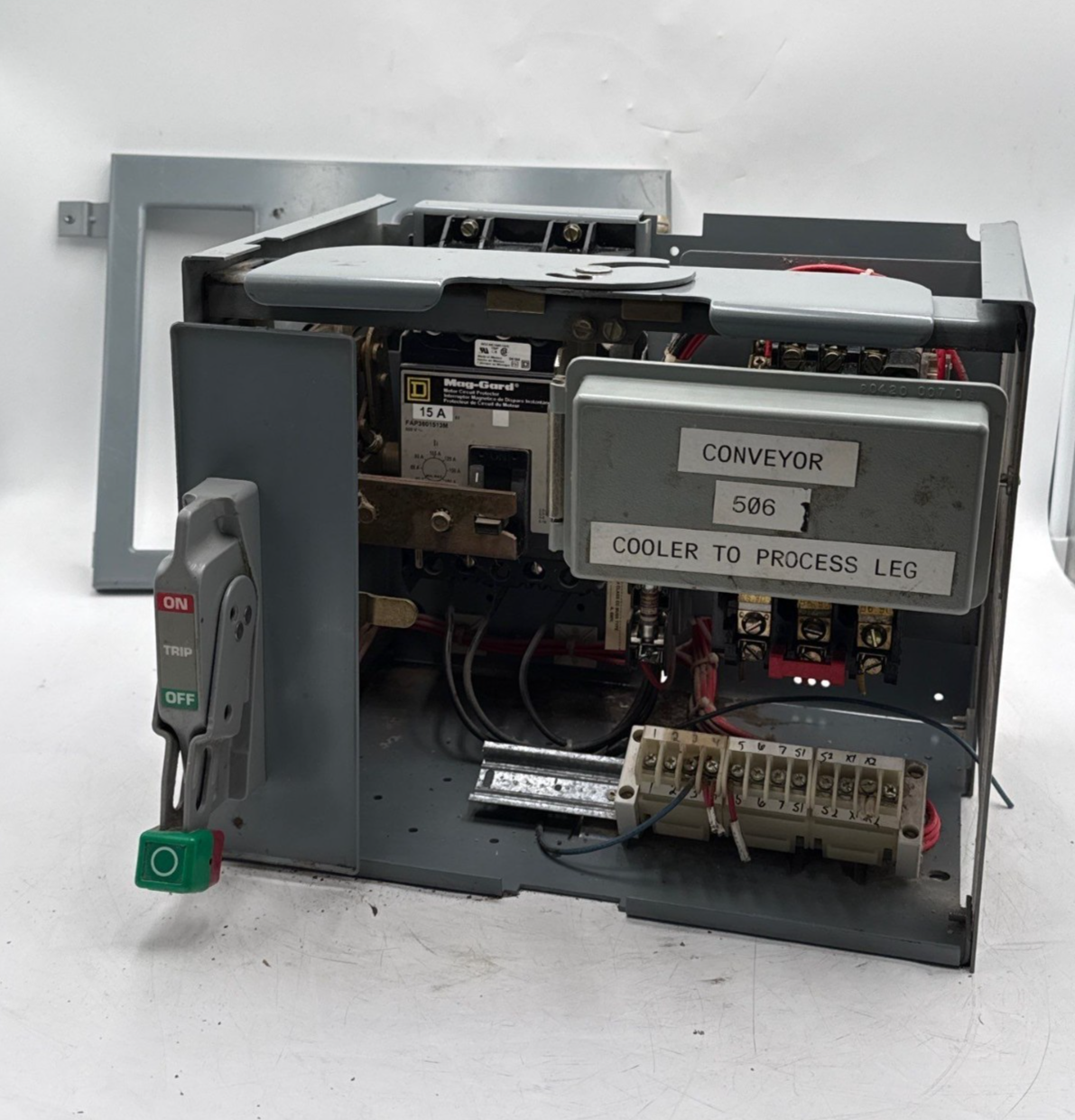 Square D Model 6 12" 15A Breaker Combo MCC Bucket Size 1 Starter FAP3601513M Used