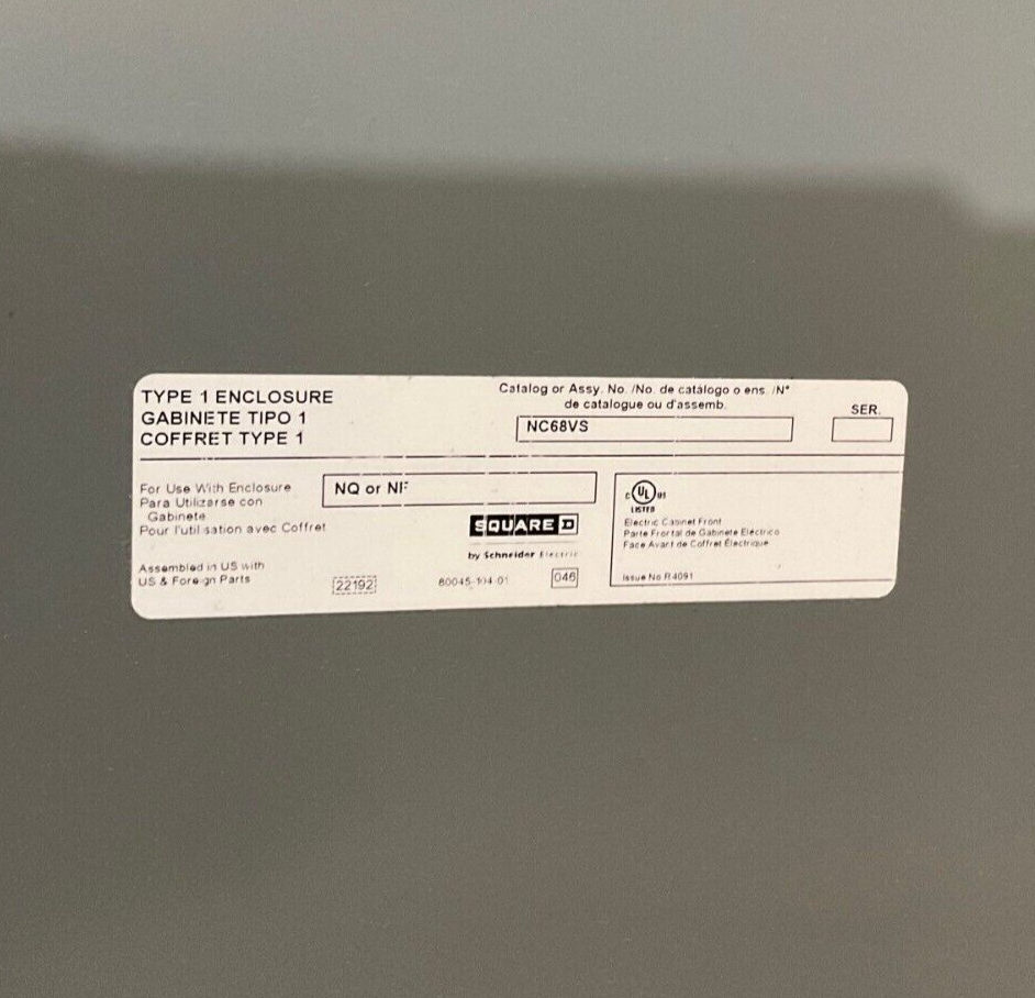 Square D NF Panelboard 400A 480/277V 3PH 4W Main LAP36400MB MCB Indoor Encl P670 New