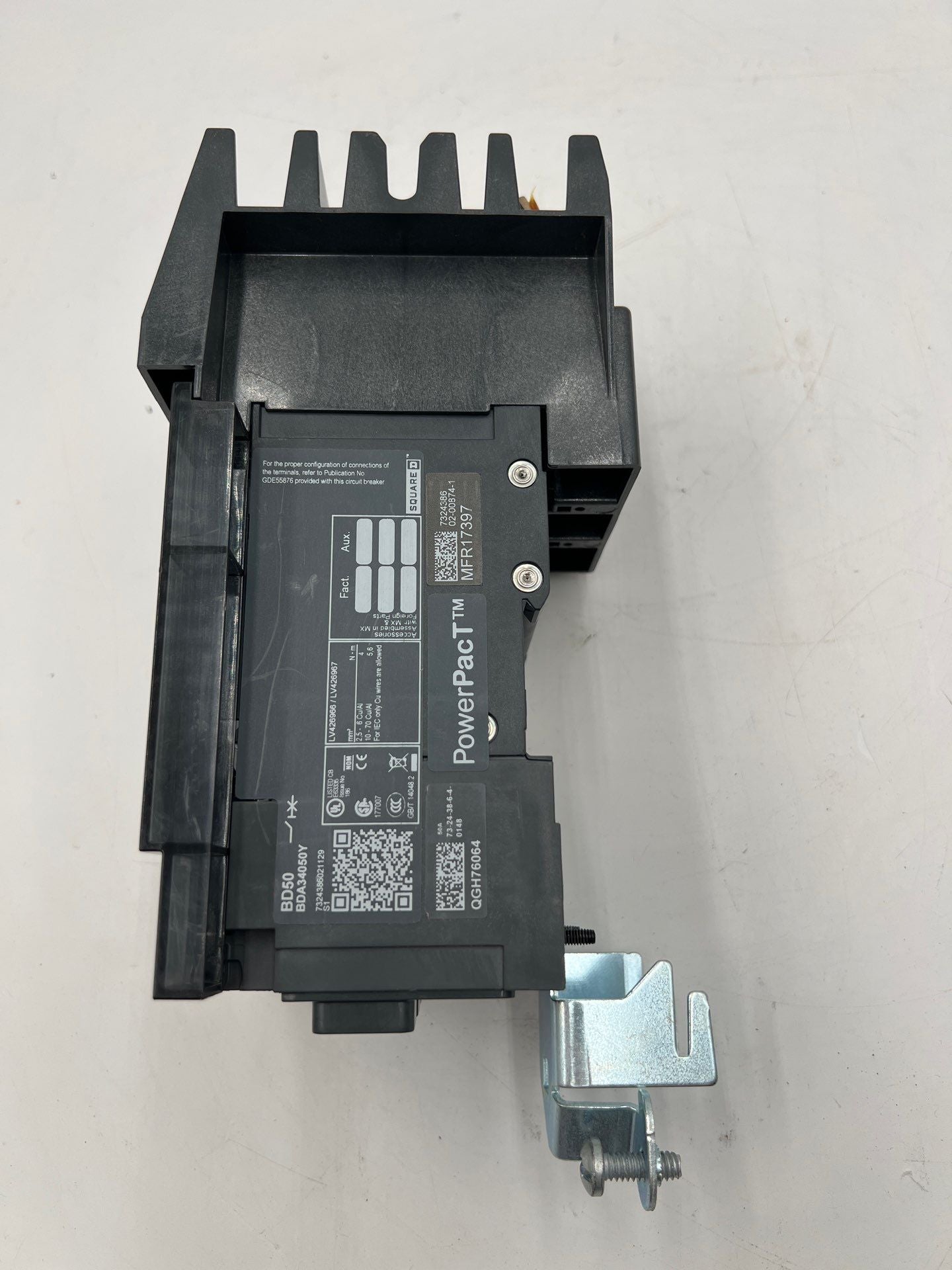 Square D BDA34050Y I-Line Circuit Breaker 50A 480/277V 3P BDA 50 Amp 3 Pole Used