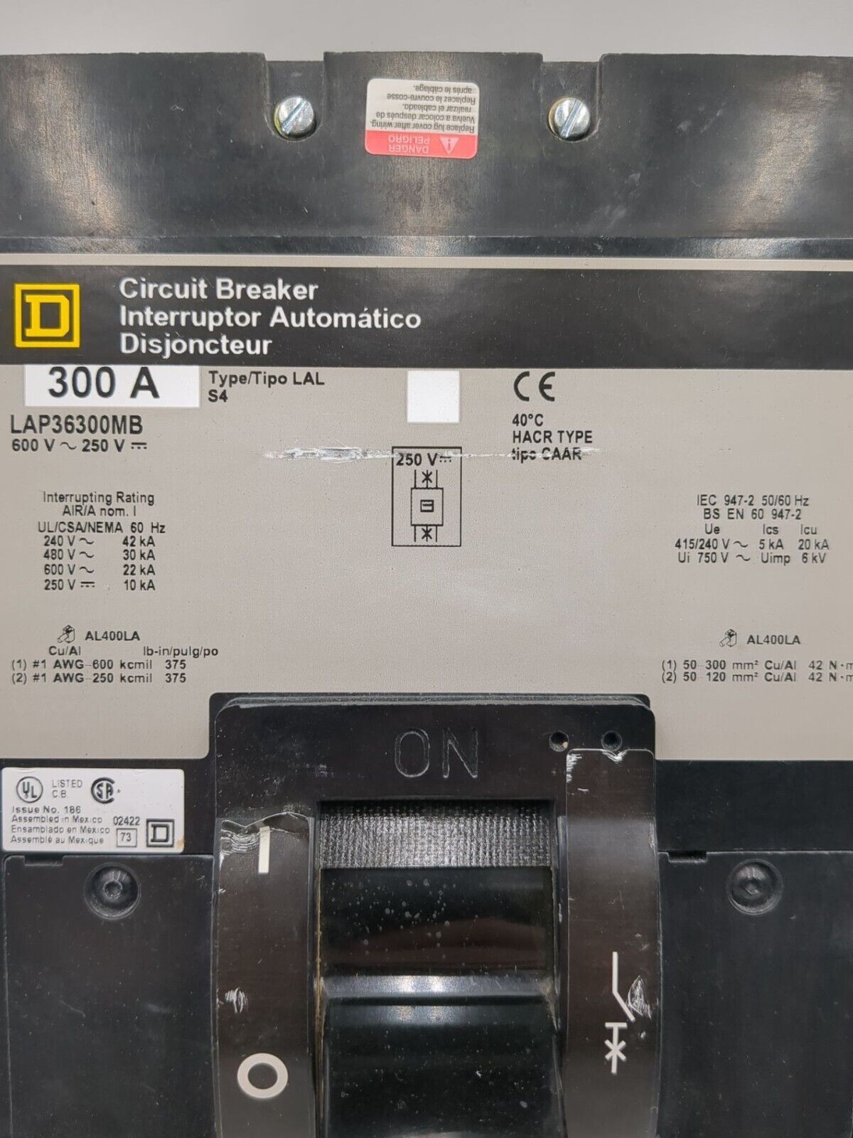 Square D LAP36300MB Used