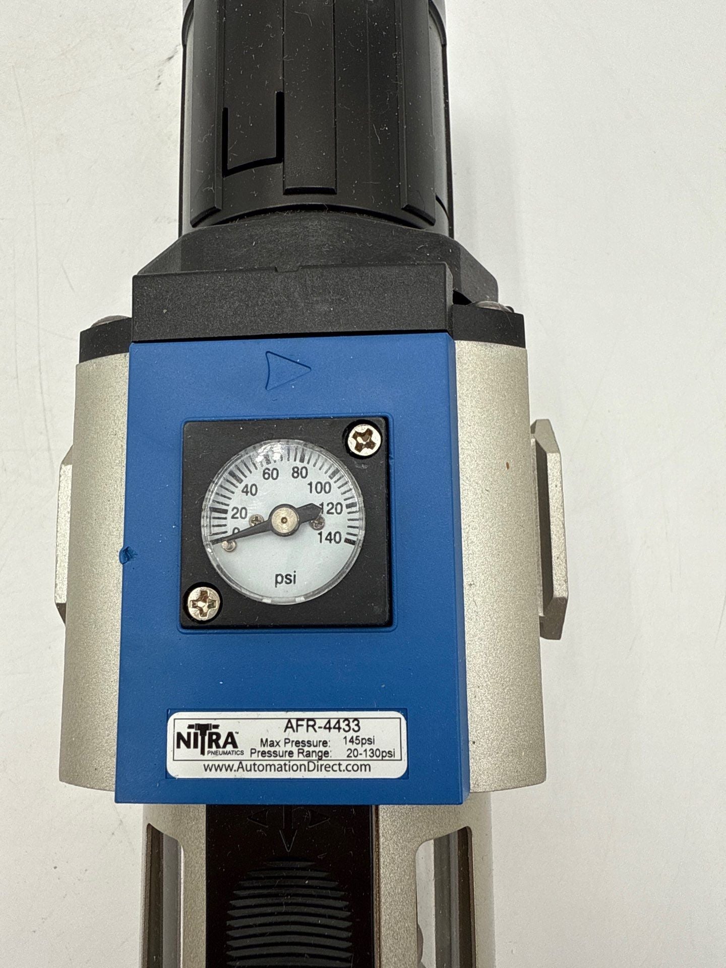 Nitra AFR-4433 Pneumatic Filter Regulator 1/2IN Female NPT 20-130 PSI Range New