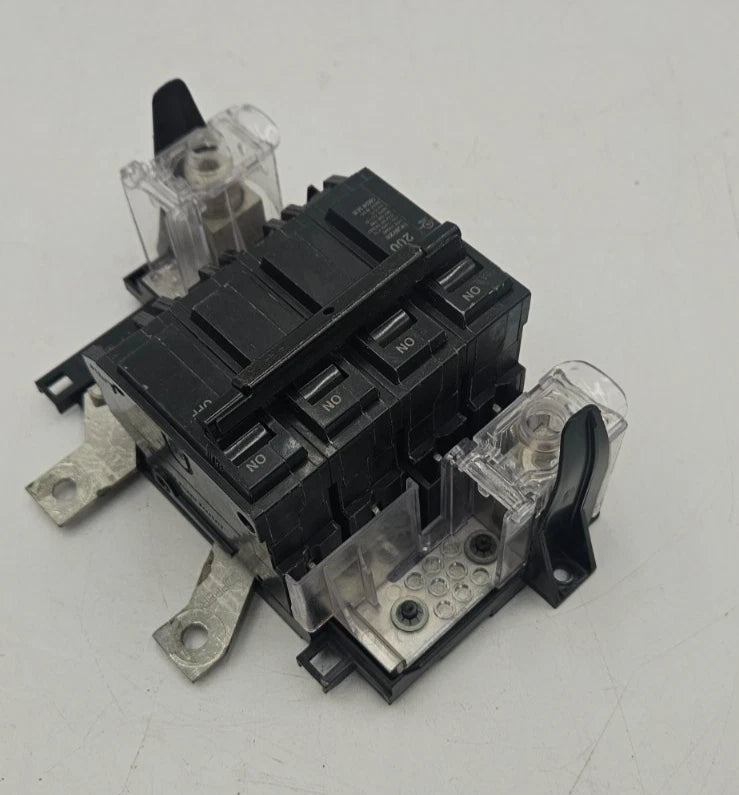 GE Main Breaker THQMV200 200A 120/240V 2P With Lugs 200 Amp 2 Pole Used Used