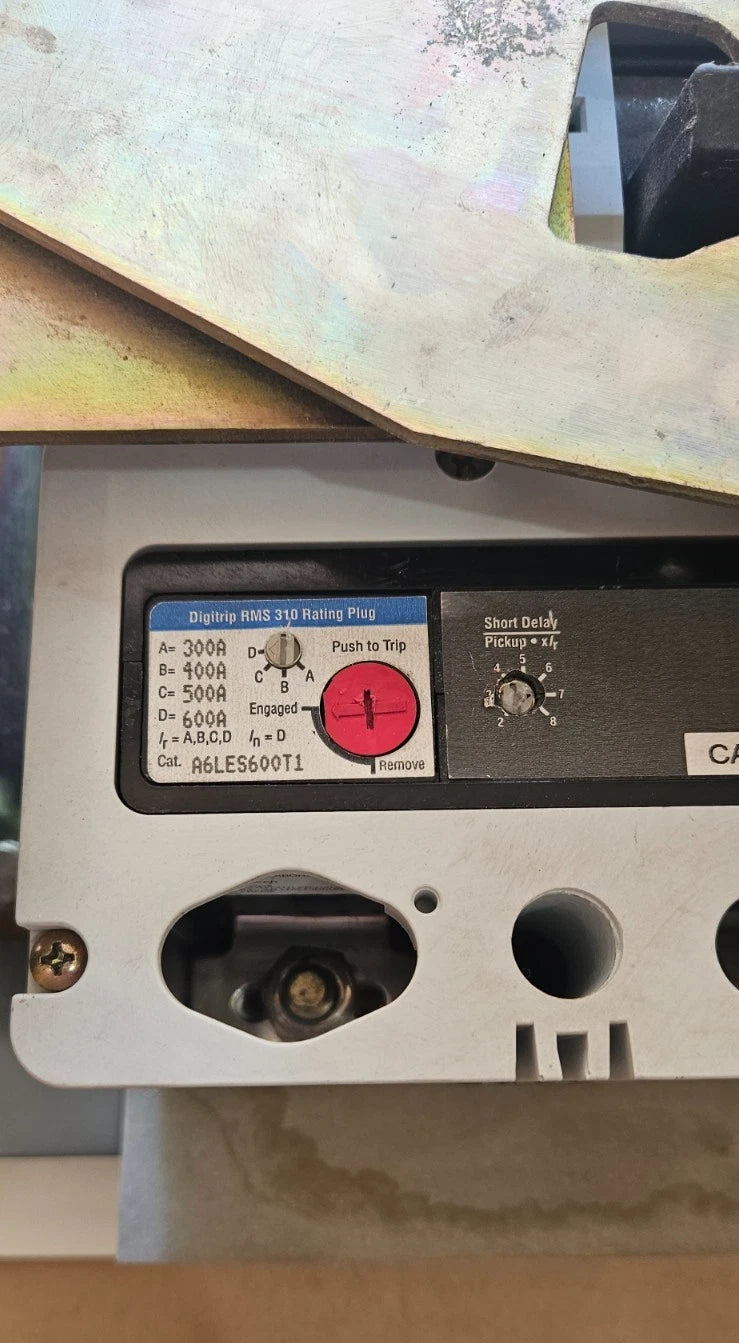 Allen Bradley 2100 Centerline 600A 600V Main Breaker MCC Bucket HLD3600 Used