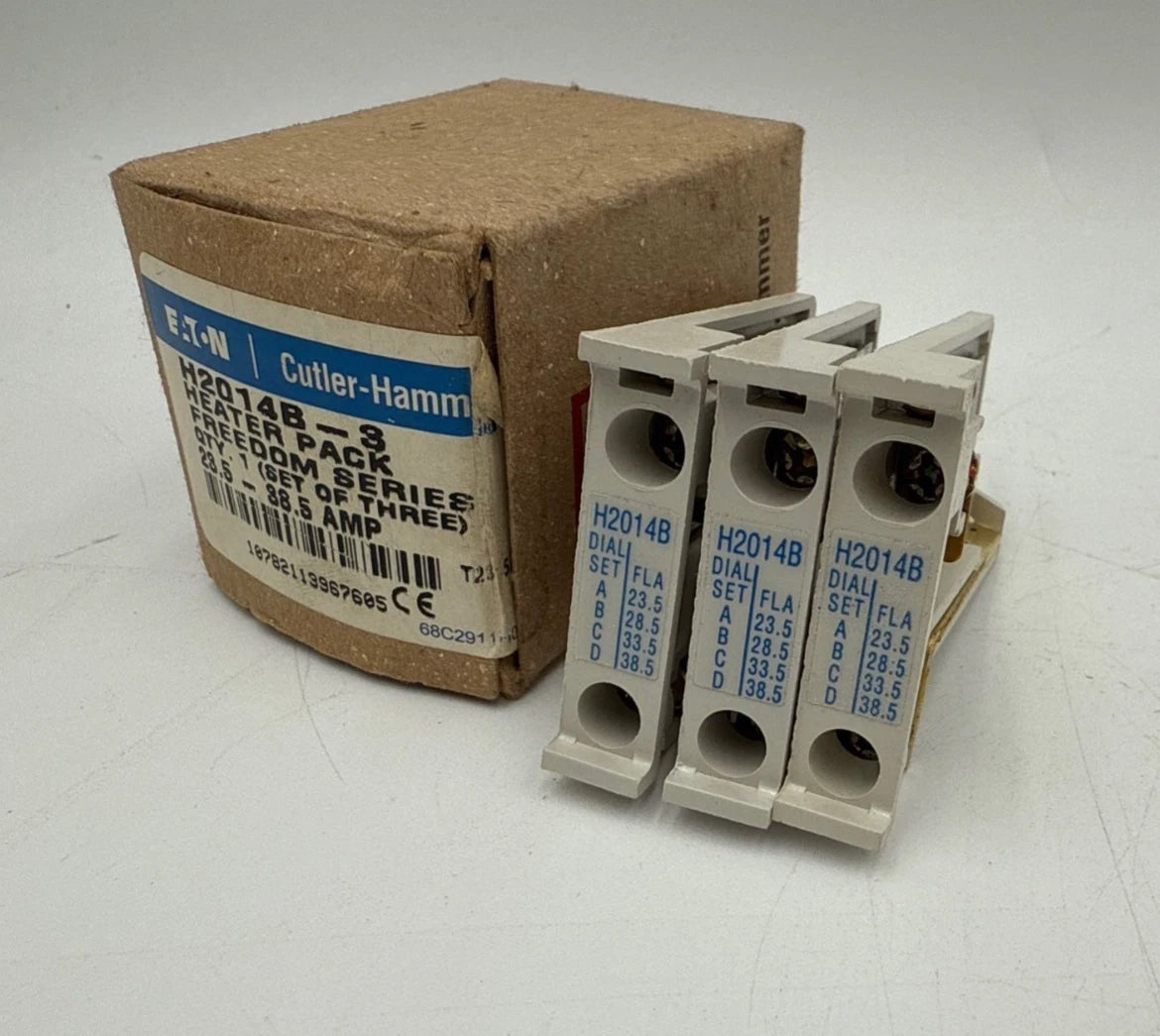 3PC Eaton H2014-B Overload Relay Thermal Heater Unit Freedom Series 23.5A-38.5A New