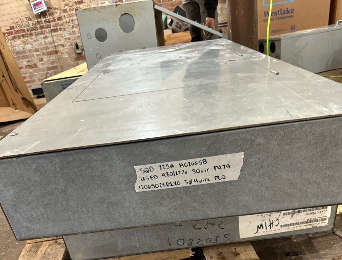 Square D I-Line Panelboard 225A 480Y/277V 3PH 4W 30 Circuit 225 Amp HC2665B MCB P479 Used