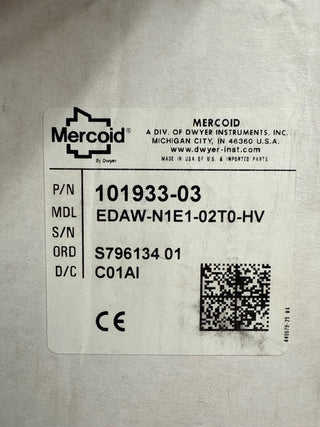 Mercoid EDAW-N1E1-02T0-HV EDA Electronic Pressure Controller