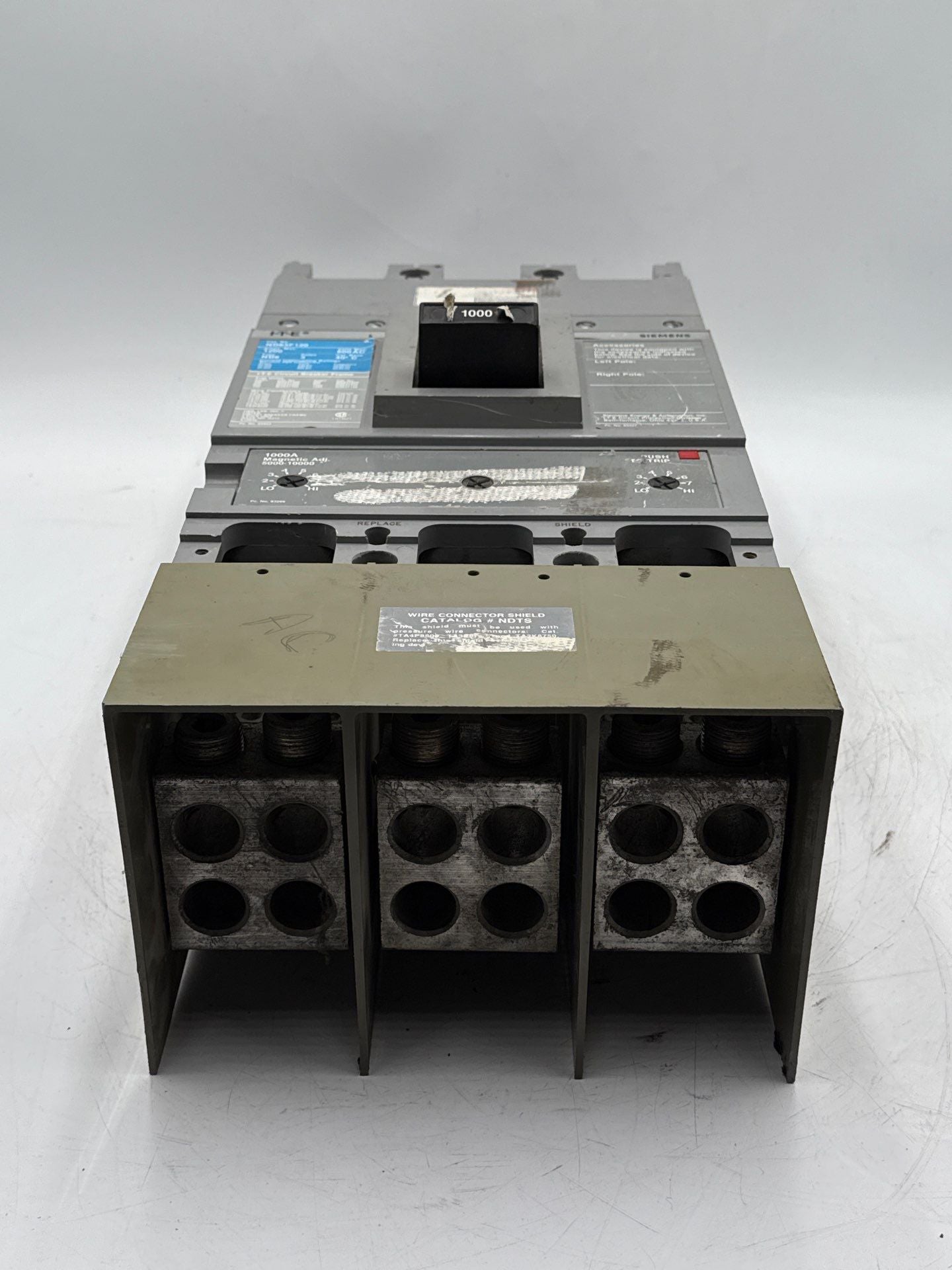 Siemens ND63B100 Circuit Breaker 1000A 3P 600V ND6 1000 Amp 3 Pole Used