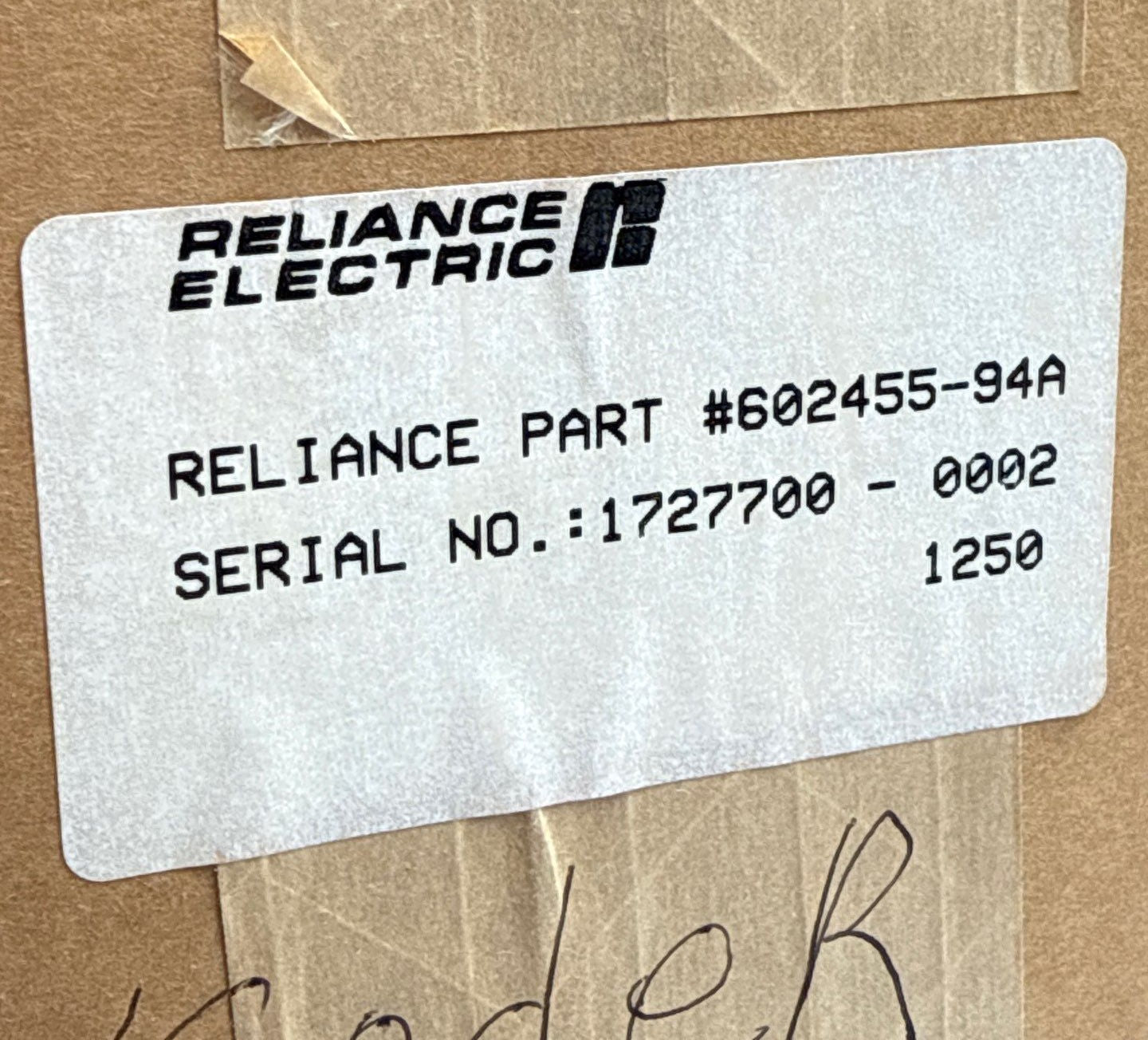 Reliance HS2010248444704 602455-94A Encoder Sealed Hollow Shaft 5/8” Bore New