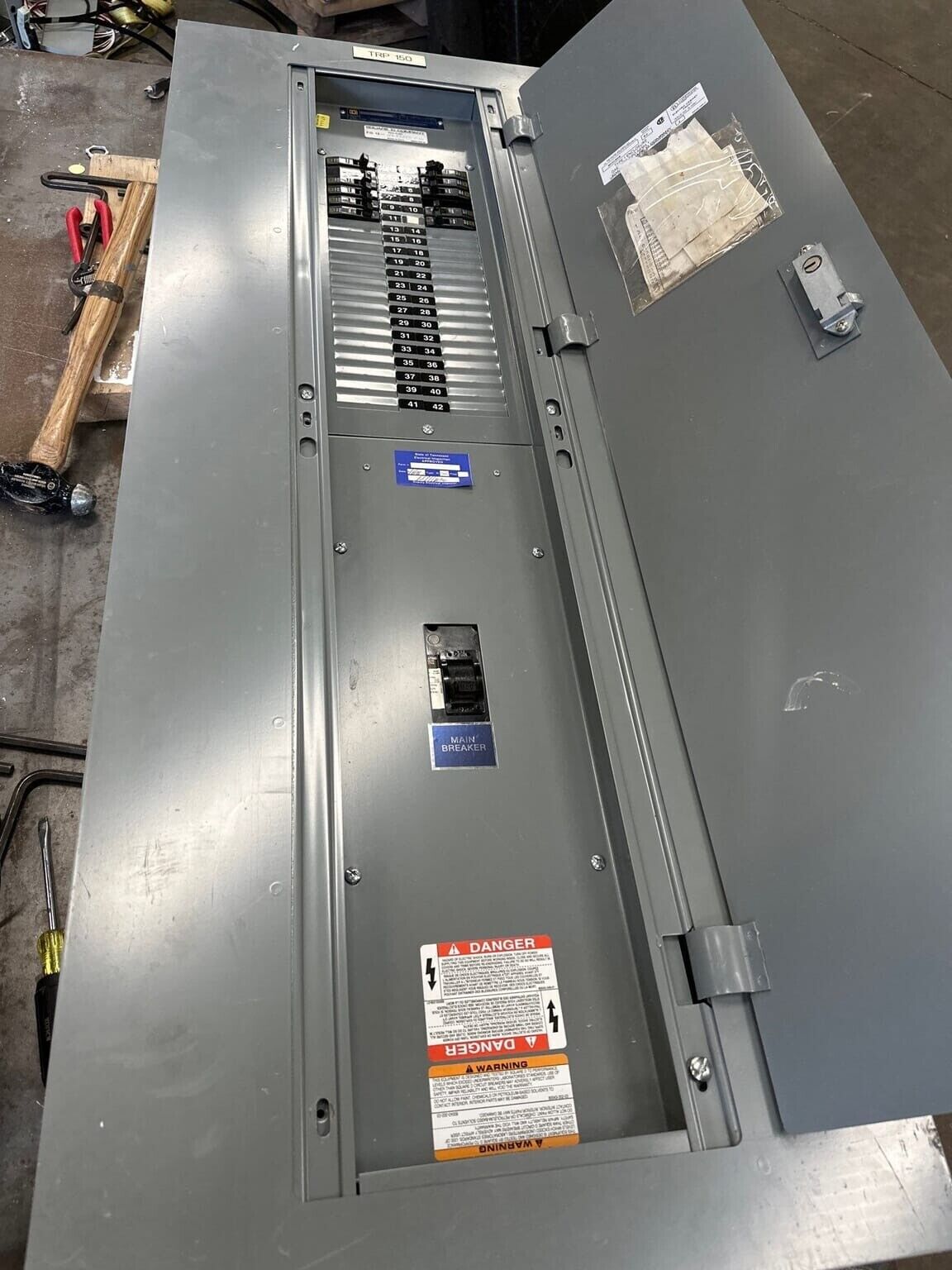 Square D NQOD Panelboard 150A 208Y/120V 3PH 4WMCB Main Q2L3150 42CIR NEMA 1 P348 Used