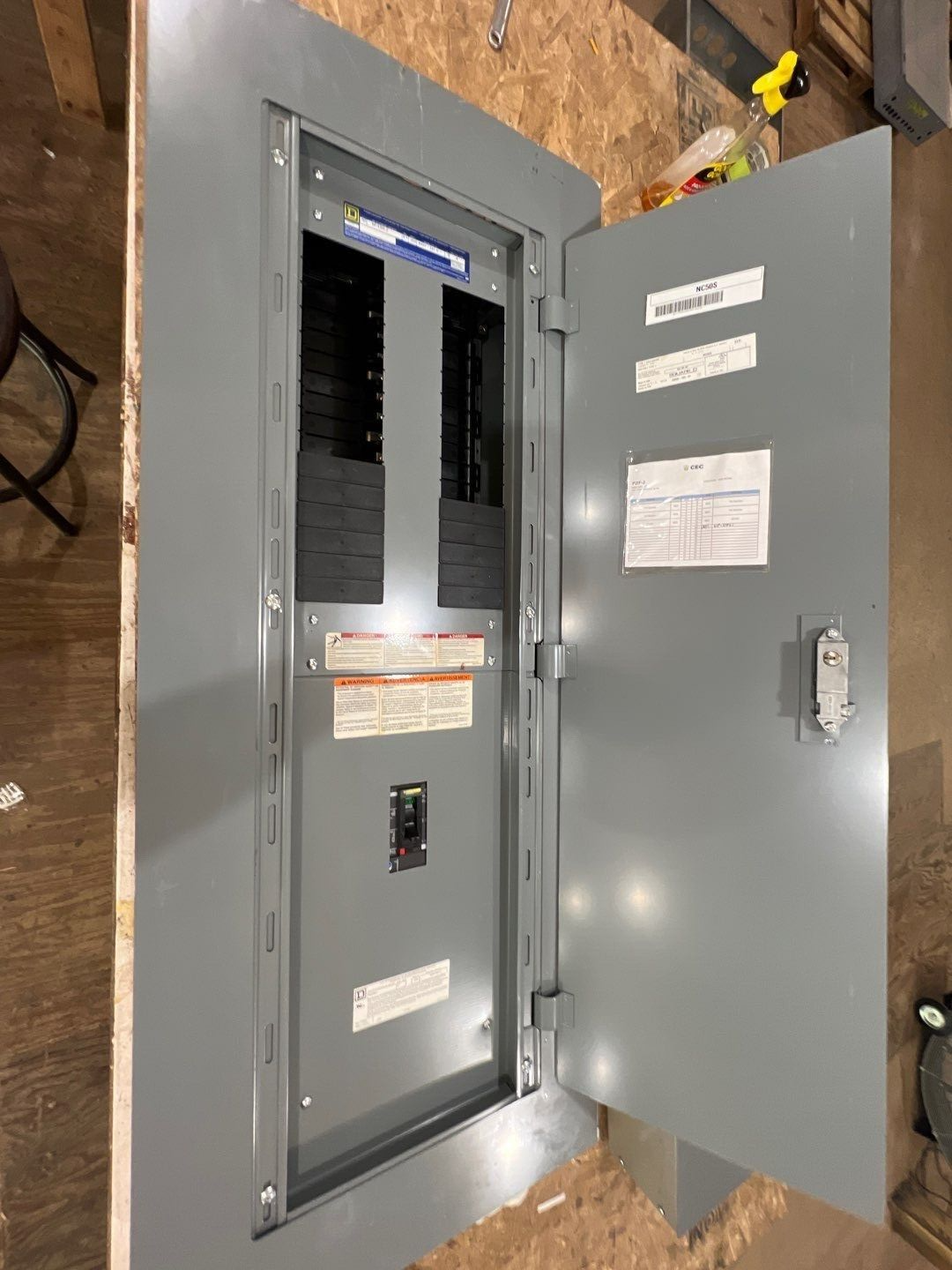 Square D NF NF430L2 Panelboard 225A 600Y/347V 3PH 4W 225 Amp MCB Main JDL36225 P273 Used