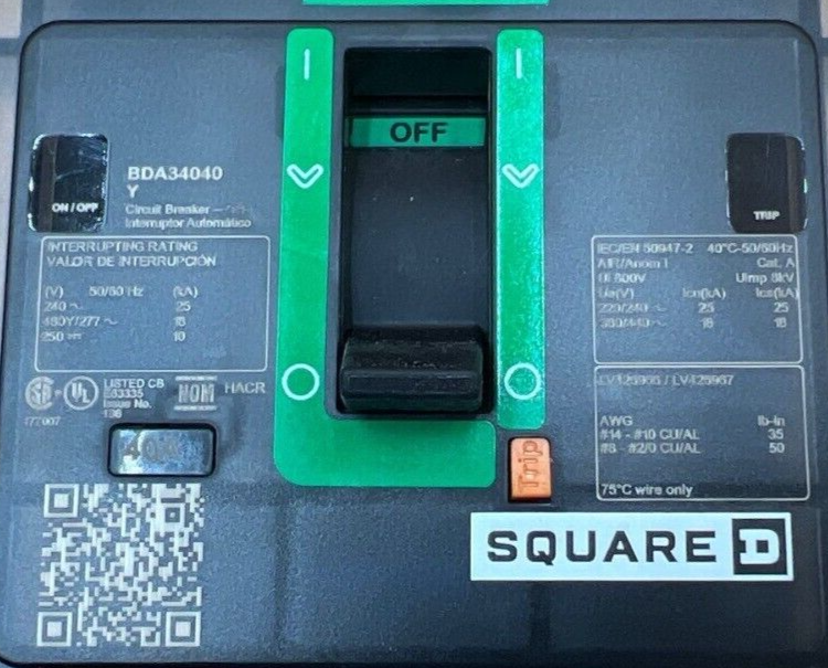 Square D BDA34040Y New