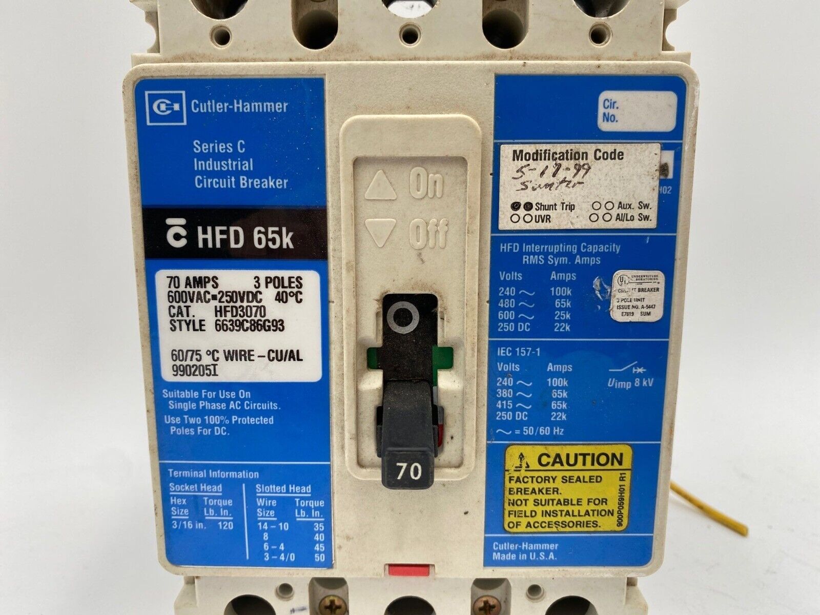 Eaton HFD3070 Used