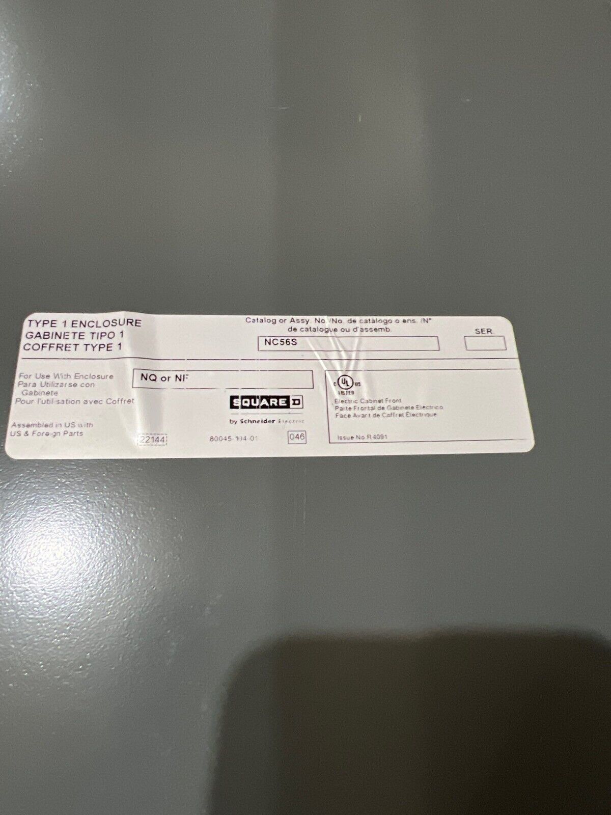 Sq D NF Panelboard 200A 480/277V 3PH 4W 42Cir Main JDP36200 MCB Indoor Encl P673 New