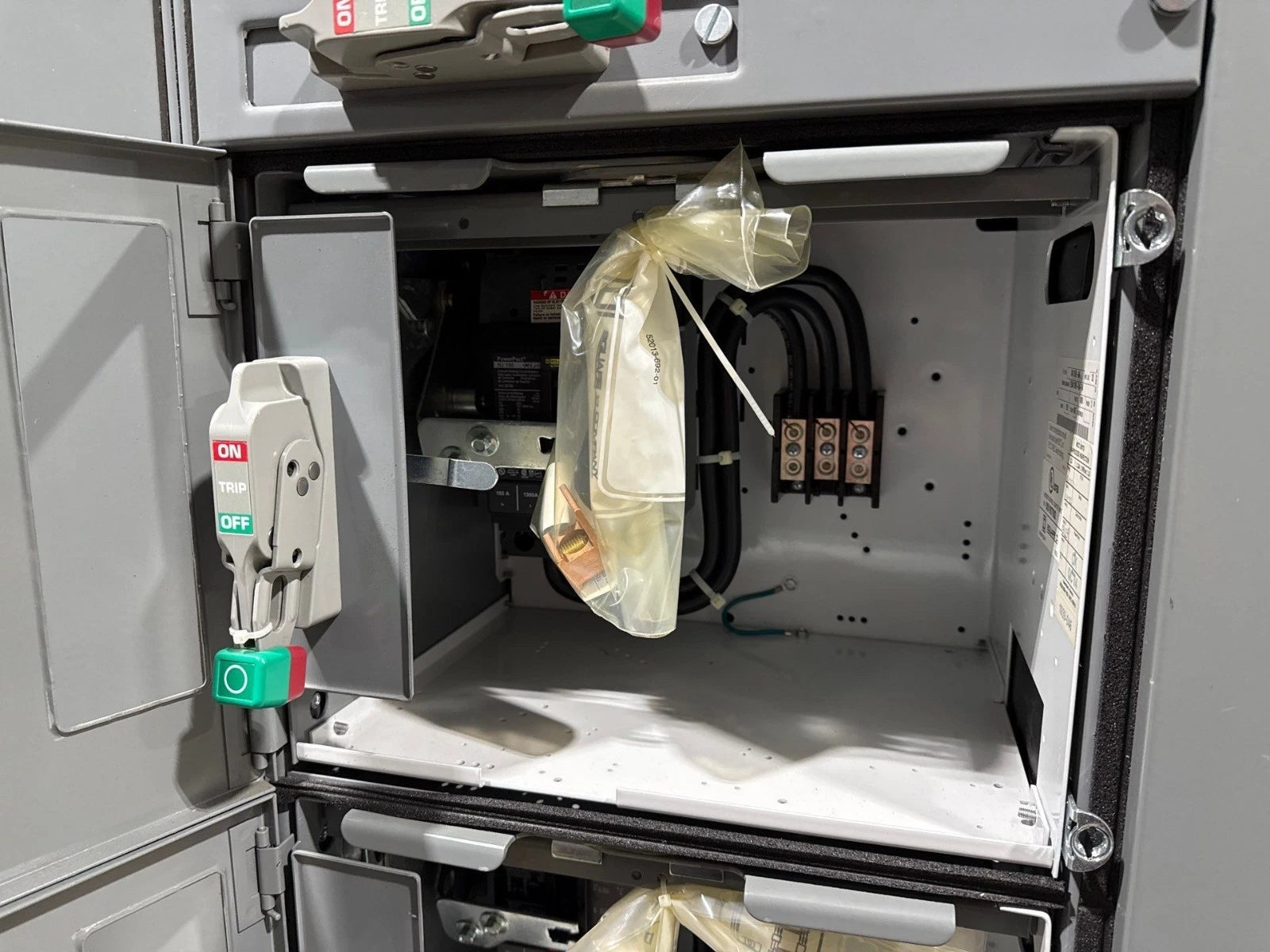 12" Square D Model 6 150A Feeder MCC Bucket HJL36150 Breaker 150 Amp HJL