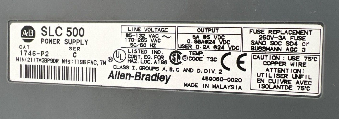 Allen-Bradley SLC 5/04 CPU Used