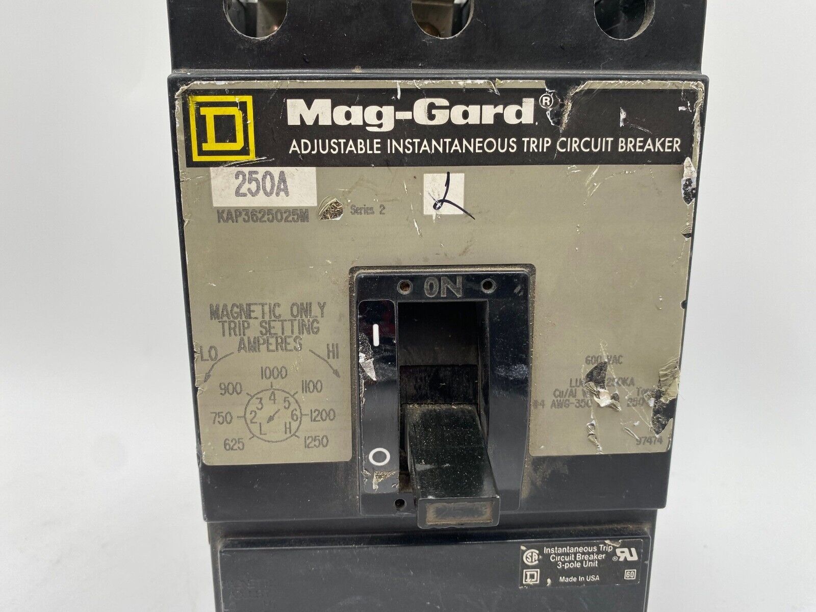 Square D KAP3625025M Used