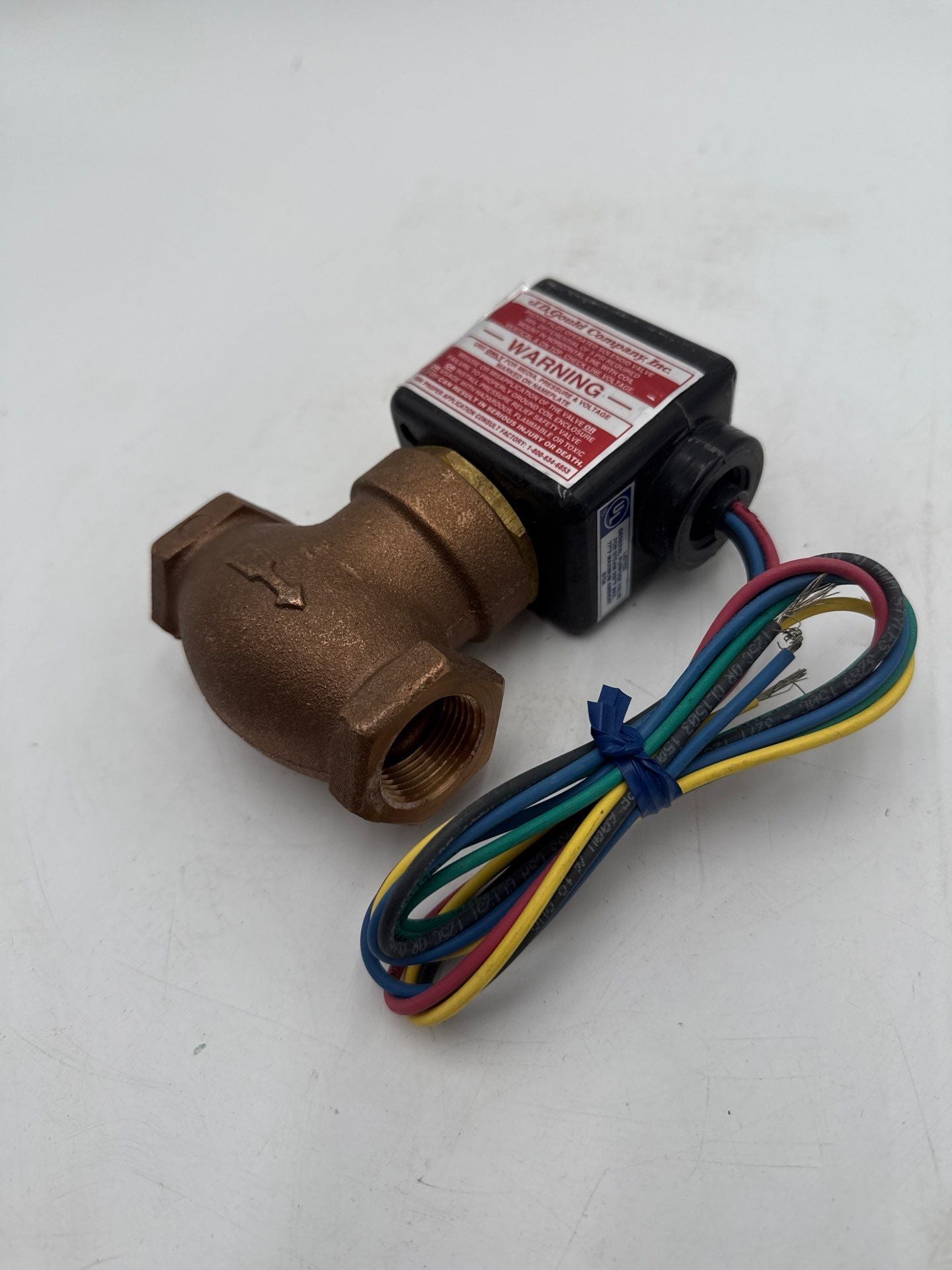 JD Gould M-1-3T Solenoid Valve 3/4" 5-125PSI 120/240V Steam 26W 60Hz New