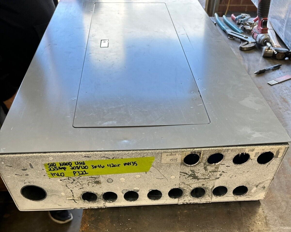 SQUARE D NQOD442L225 NQOD Panelboard 225A 208Y/120V 3P 4W Main Lug MLO MH35 P321 Used