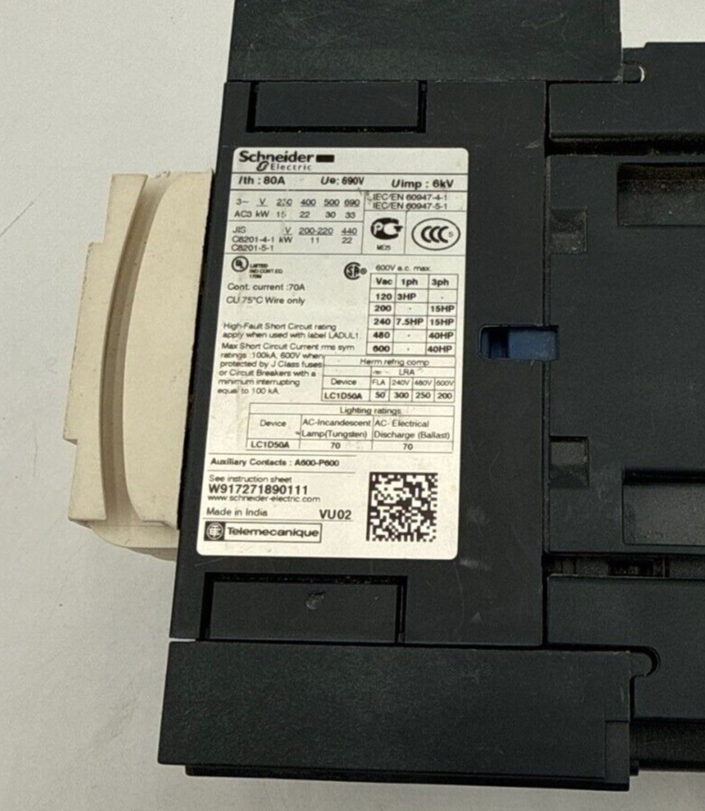 Schneider LC1D50AG7 Used