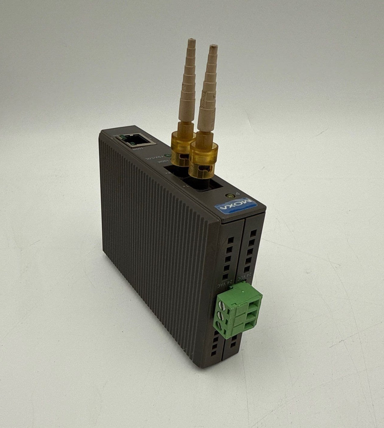 MOXA IMC-21-M-ST Ethernet to Fiber Media Converter Rev 2.0 IMC21MST Used