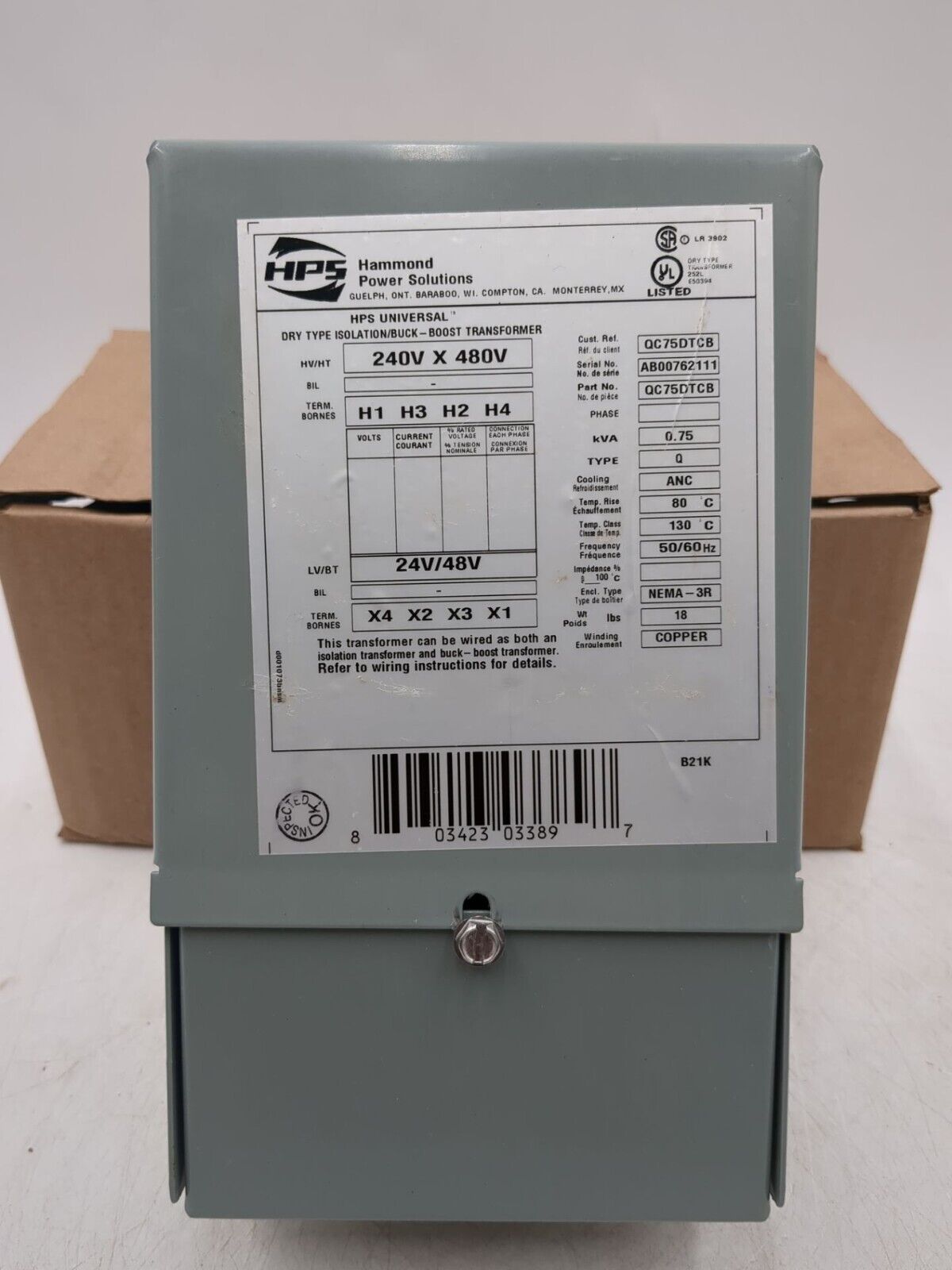 Hammond QC75DTCB Used