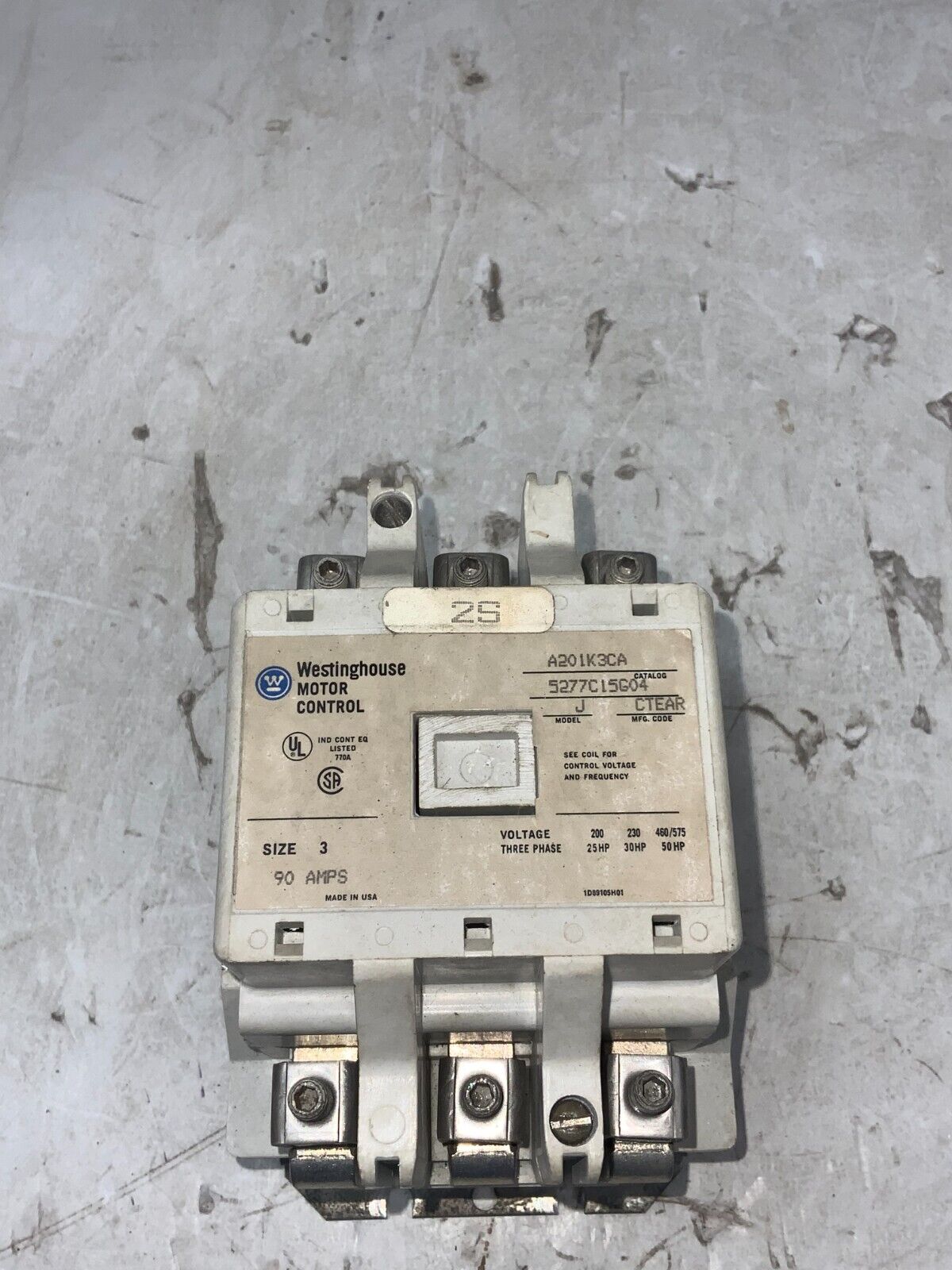 Westinghouse A201K3CA Used