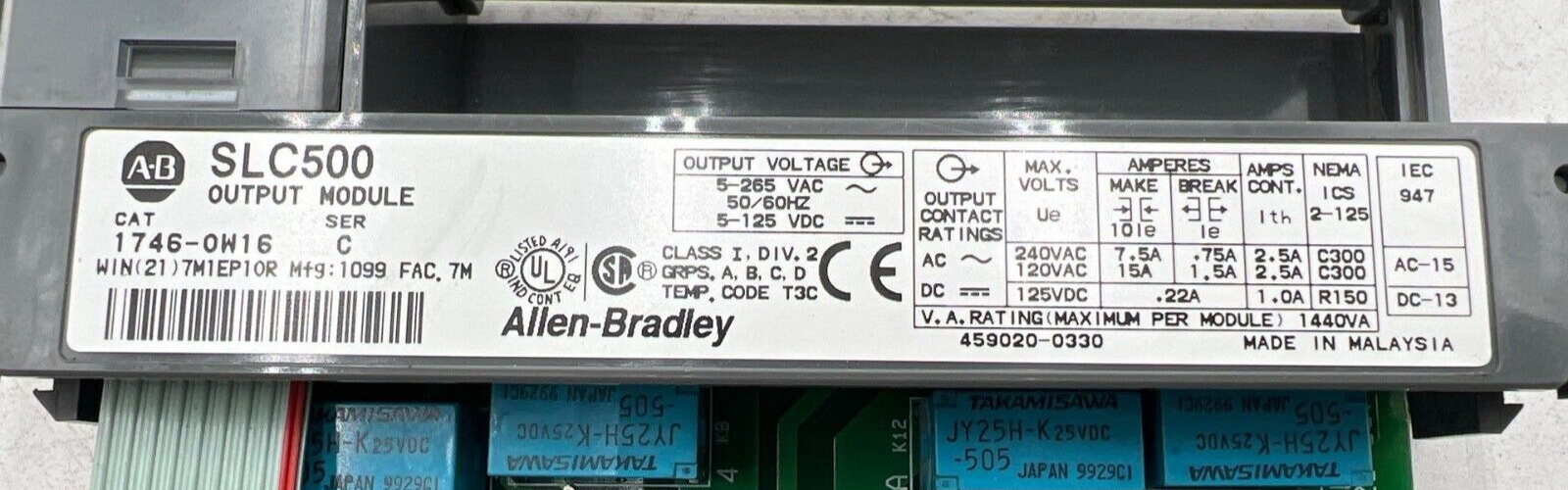 Allen-Bradley 1746-0W16 Used