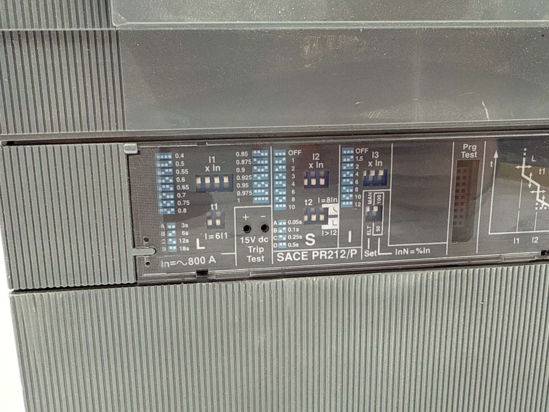ABB S6N Circuit Breaker 800A 3P 600V 3PH SACE S6 LSI Trip PR212/P 800 Amp Used