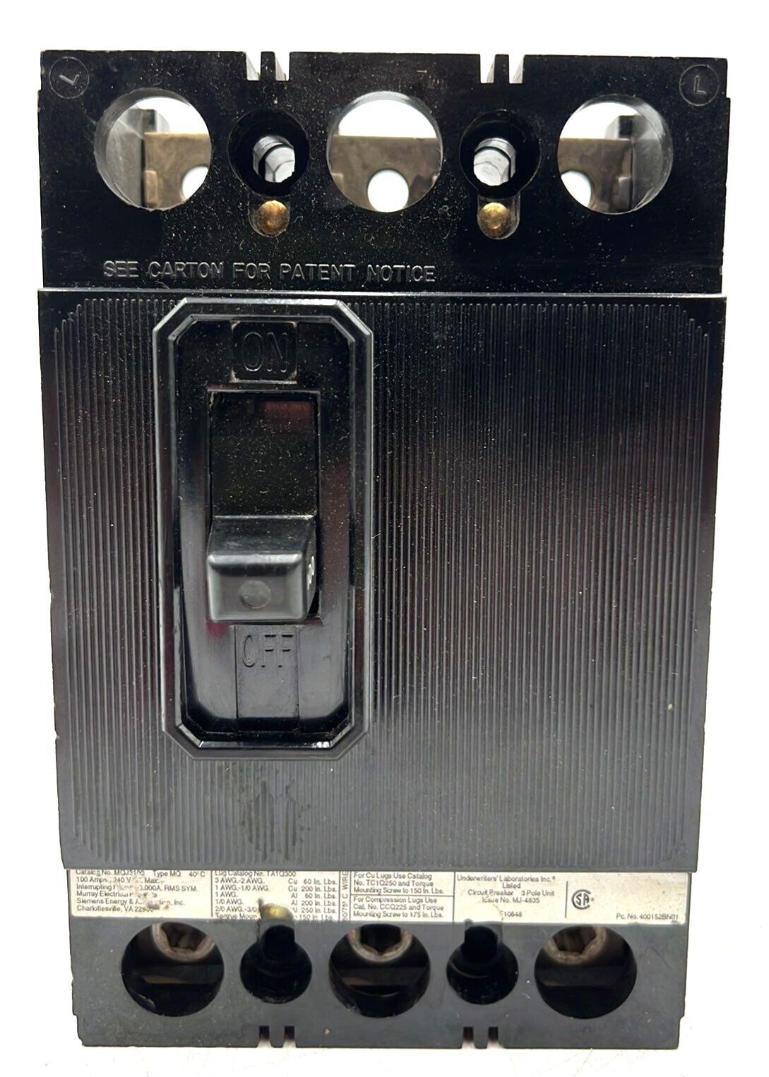 Siemens MQJ3100 Used