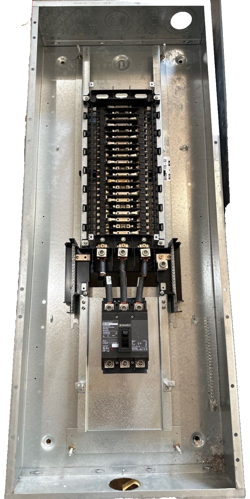 Square D NQ Panelboard 225A 208Y/120V 3PH 4W MCB Main QDL32225 42 Cir Nema 1 P545 Used