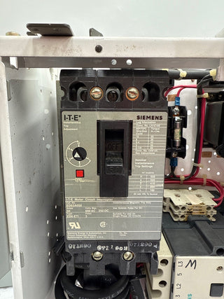 Siemens Model 95 18" 50A MCC Combo Bucket Size 3 3TF48 Starter ED63A050