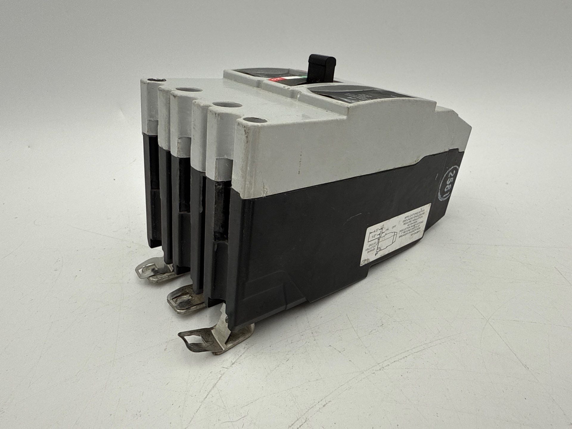 GE TEYL3090B Circuit Breaker 90A 3P 480/277V 3PH TEYL 90 Amp 3 Pole Bolt On Used