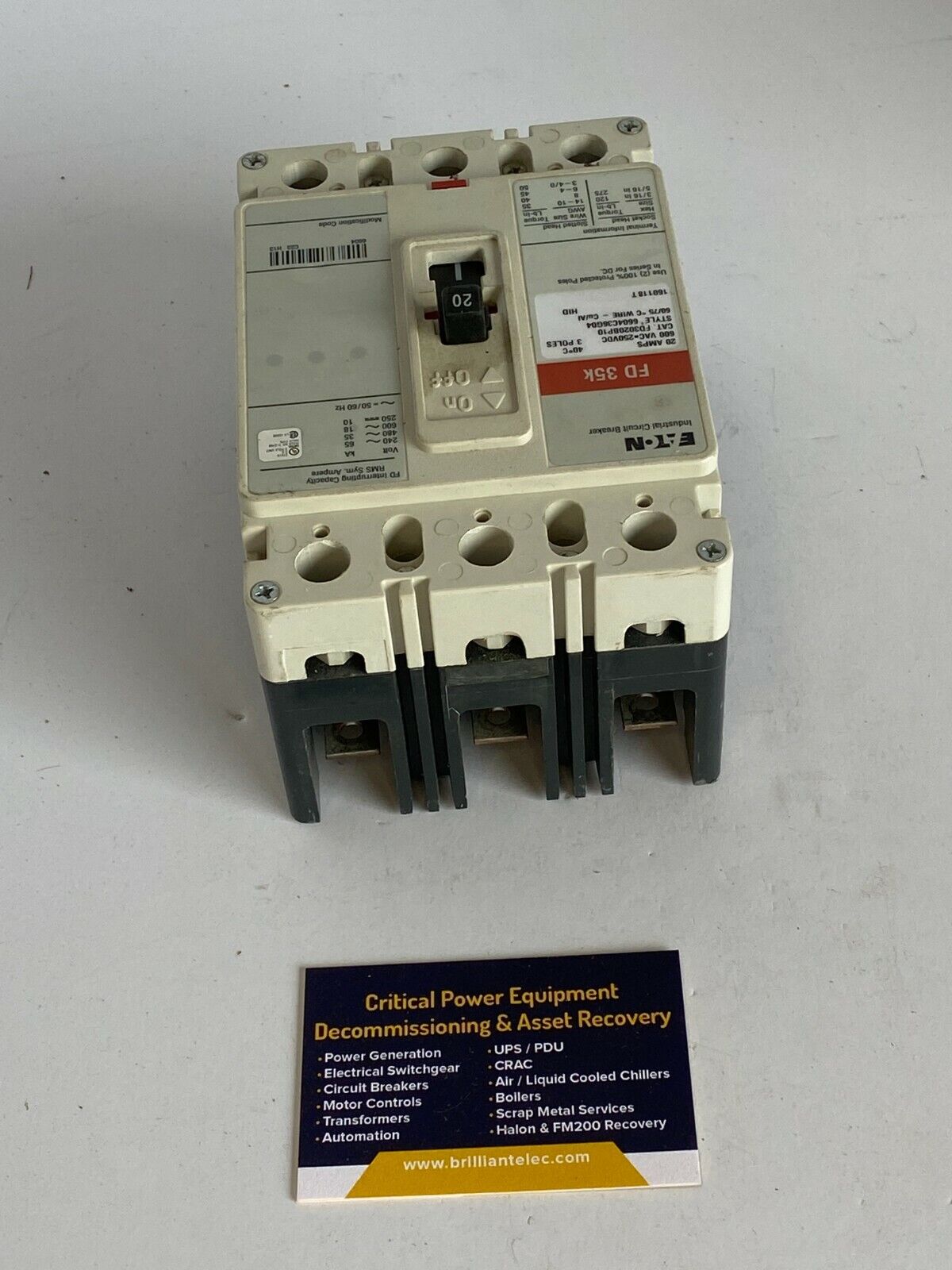 Cutler-Hammer FD3020 Used