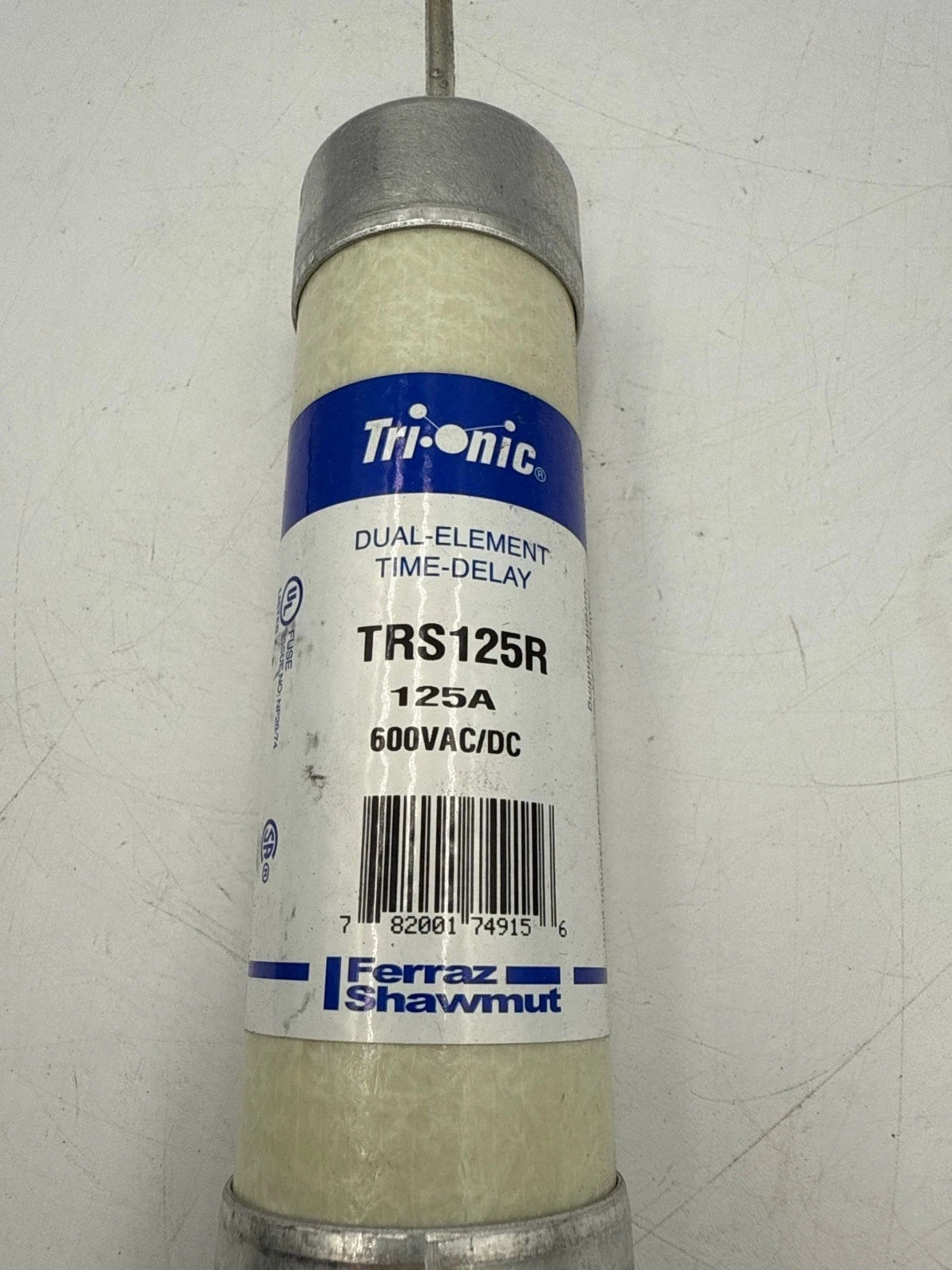 Ferraz Shawmut TRS125R Tri-Onic Time Delay Fuse 125A 600V Class RK5 125 Amp Used