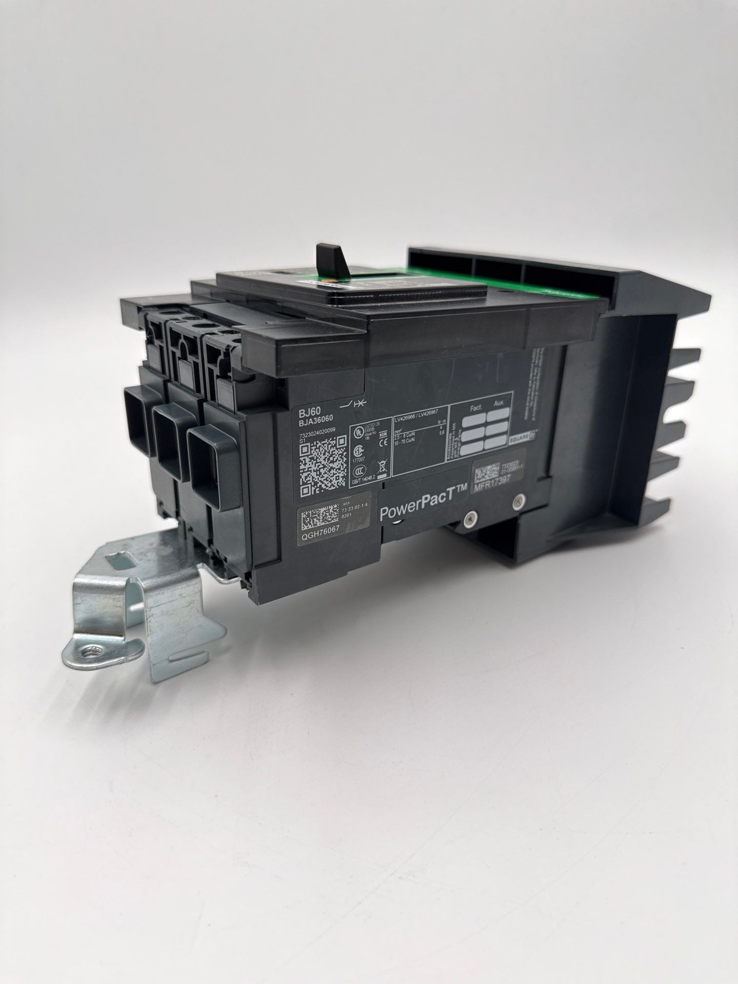 Square D BJA36060 I-Line Circuit Breaker 60A 3P 600V PowerPact 60 Amp 3 Pole Used