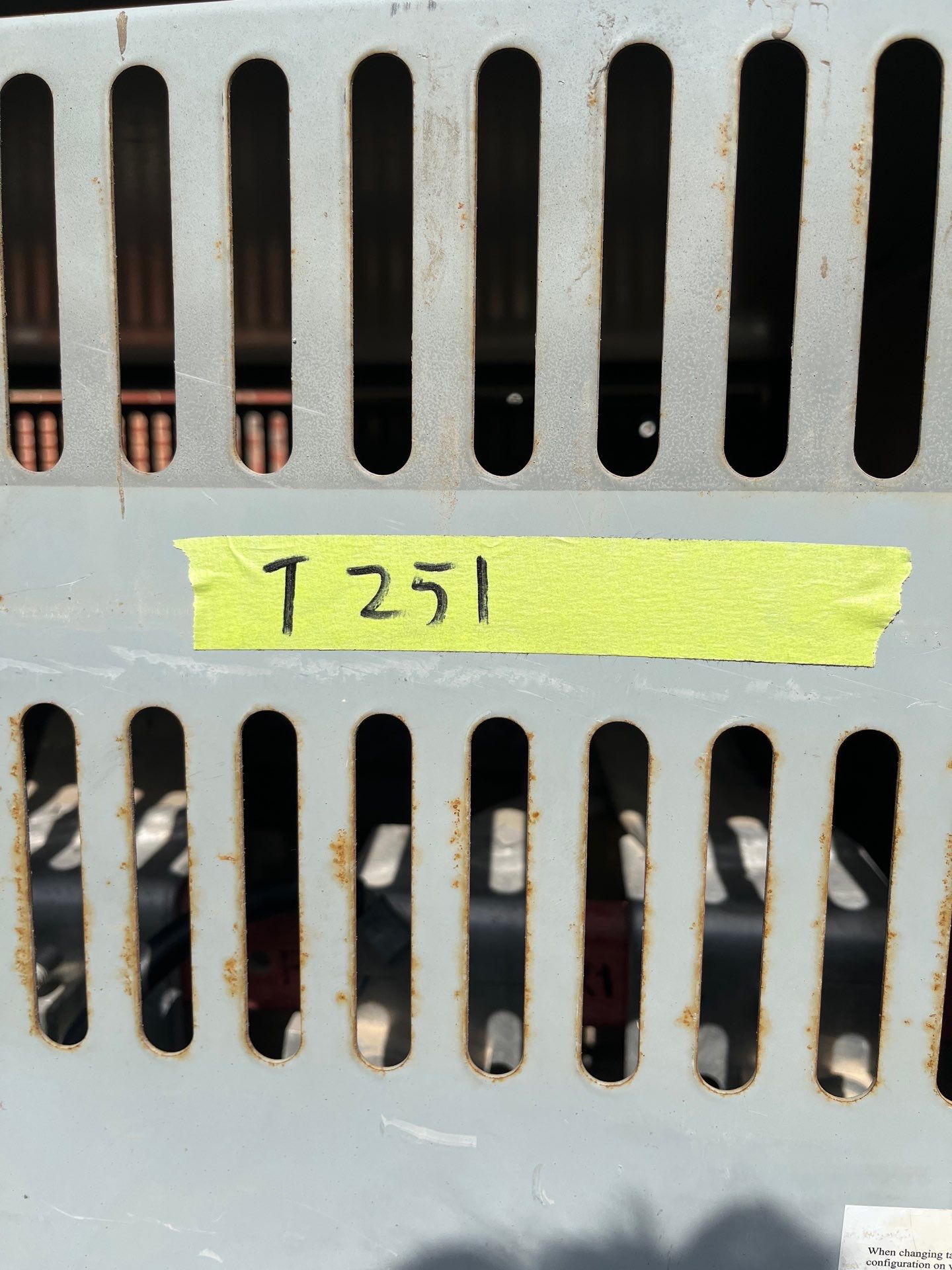 300KVA GE 9T83B3878 Transformer Pri 480V Sec 208/120V 3PH Indoor Encl Used