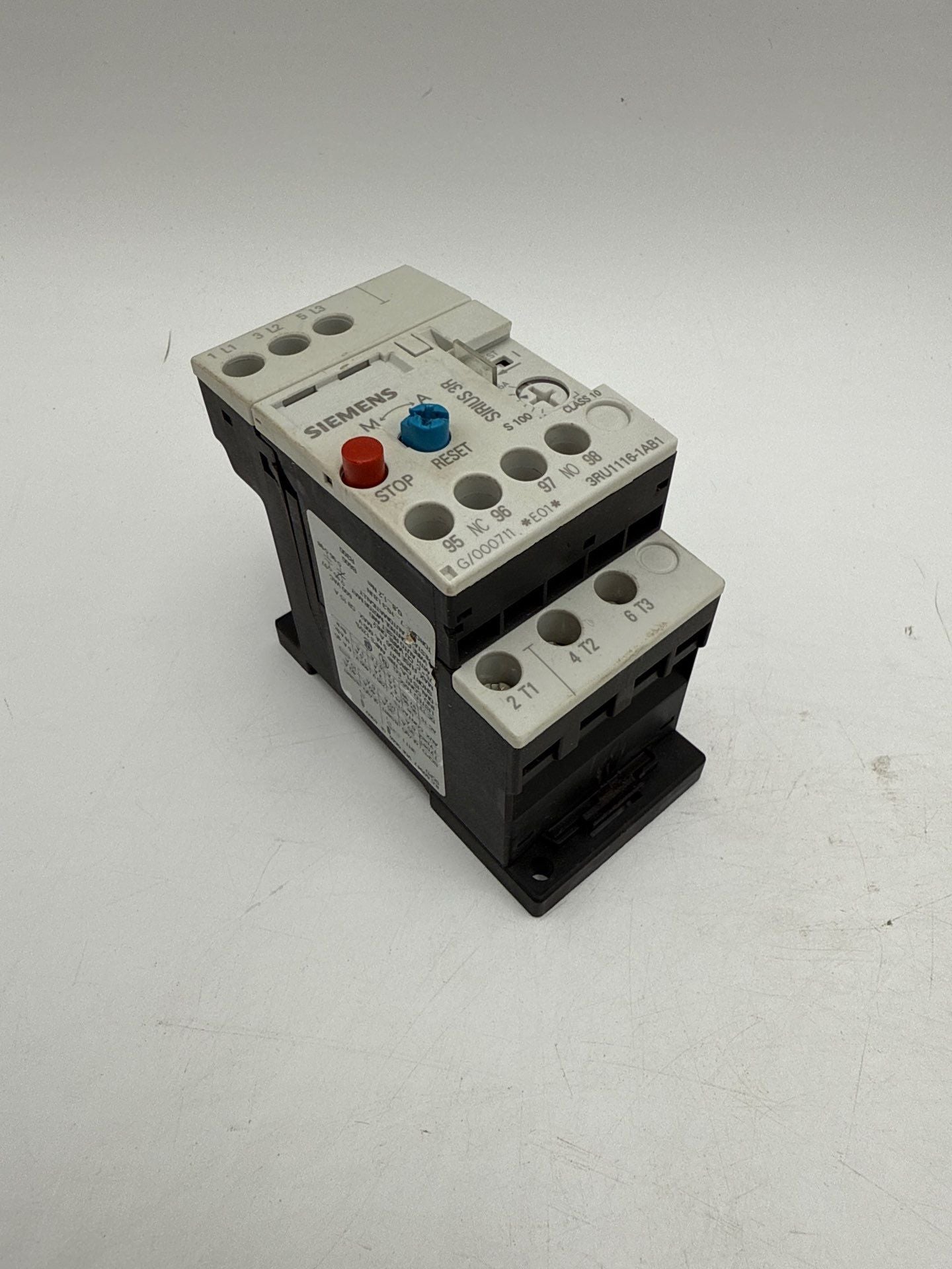 SIEMENS 3RU1116-1AB1 Thermal Overload Relay 1.1-1.6A 3P Class 10 New