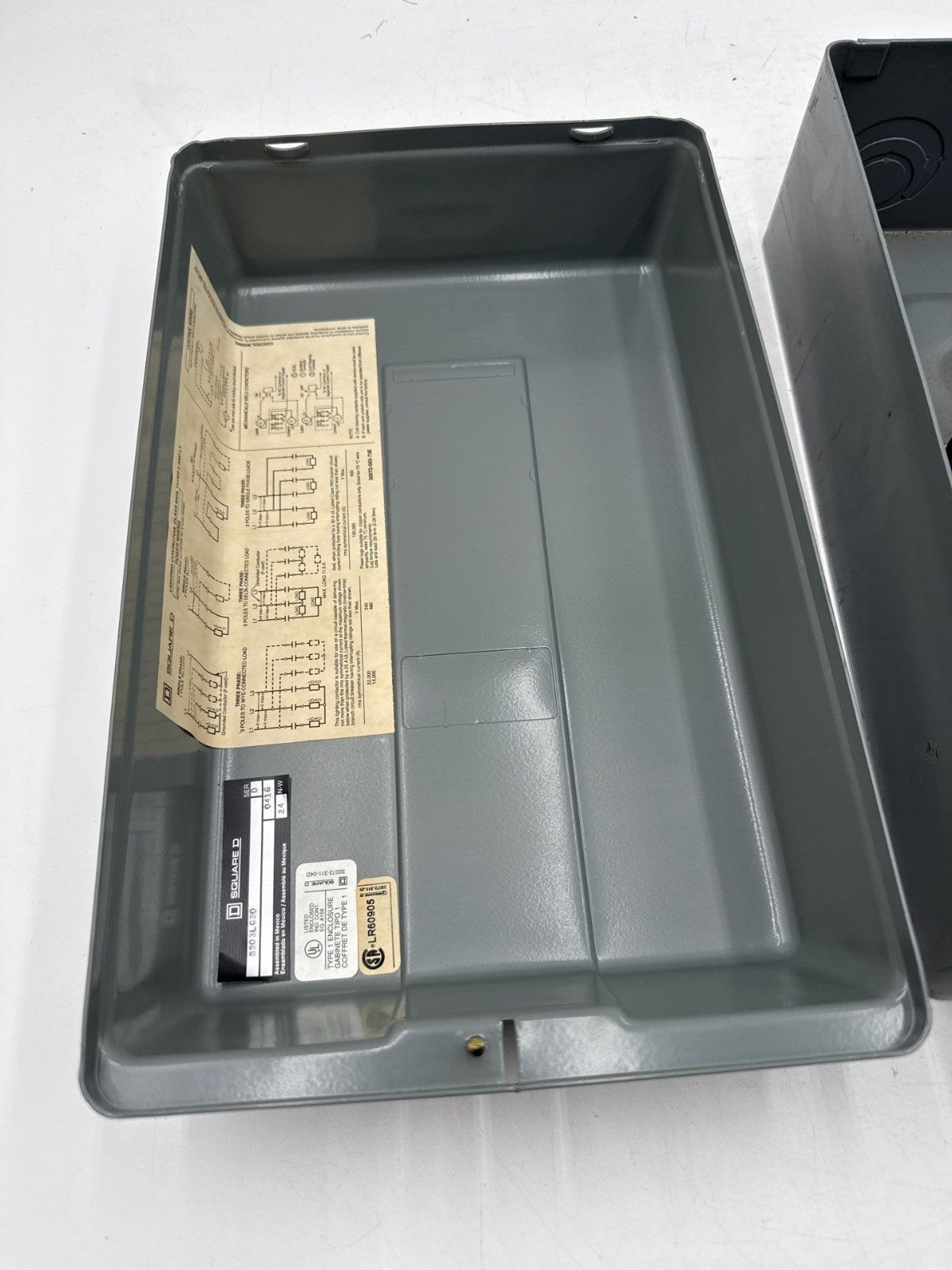 Square D 8903SPG1 Enclosed Lighting Contactor 60A 3P Coil 110/120V 8903LG30 New