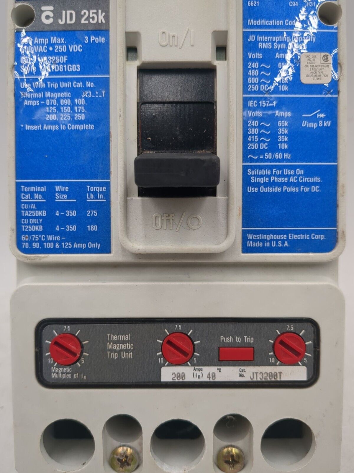 Westinghouse JD3250 Used